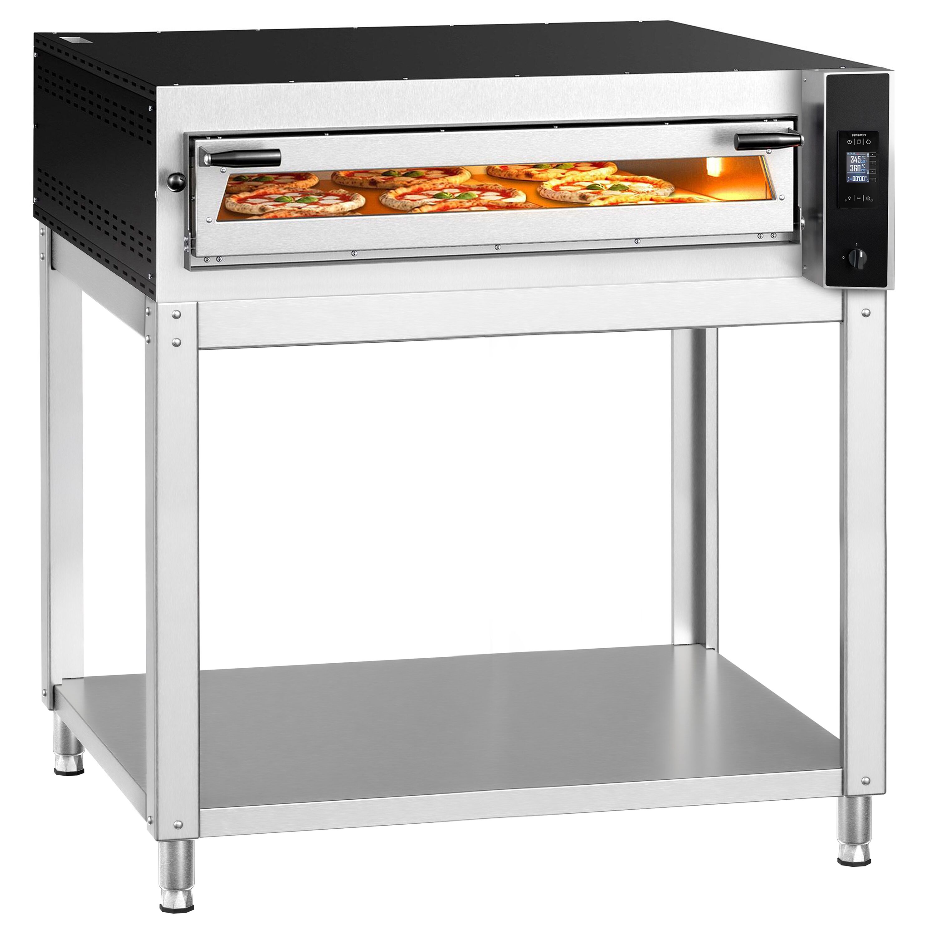 Four à pizza électrique – 9 x 35 cm (large) – Digital – incl. support inférieur