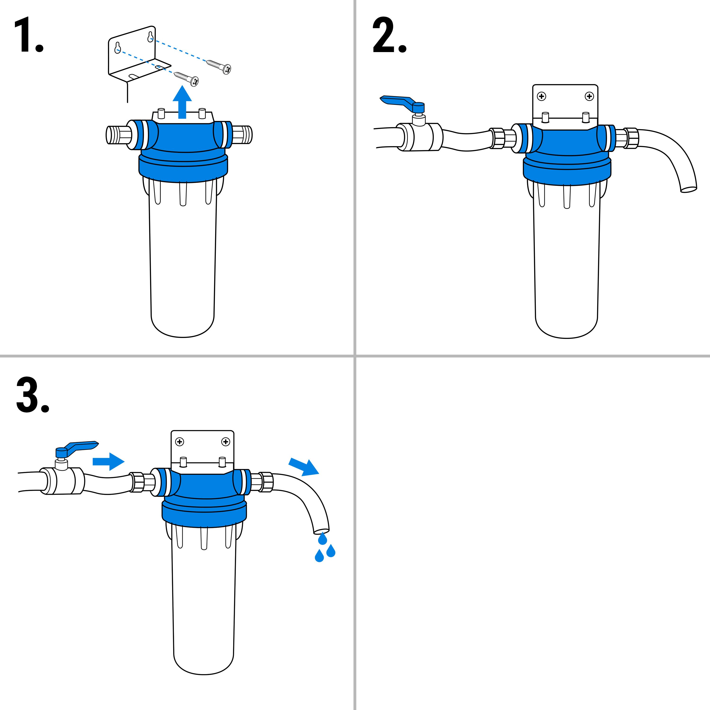 Wasserfiltersystem/Entkalker für Eiswürfelbereiter - 60.000 Liter