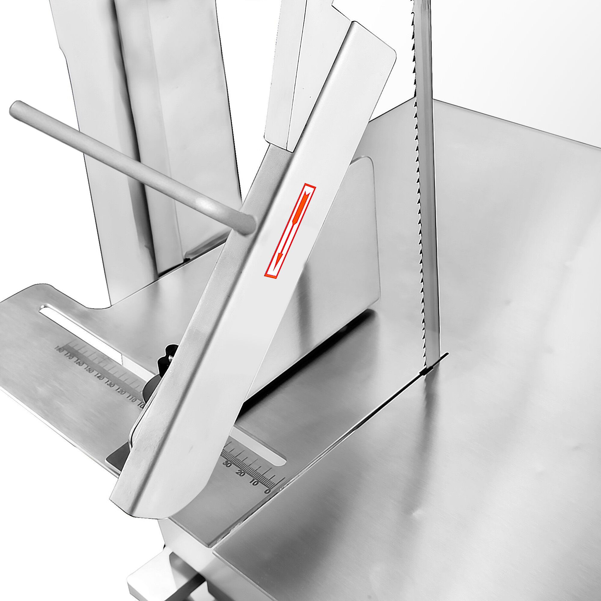Scie à os de table - Lame 1900mm - Hauteur de coupe max. 254mm - Aluminium anodisé - 230V