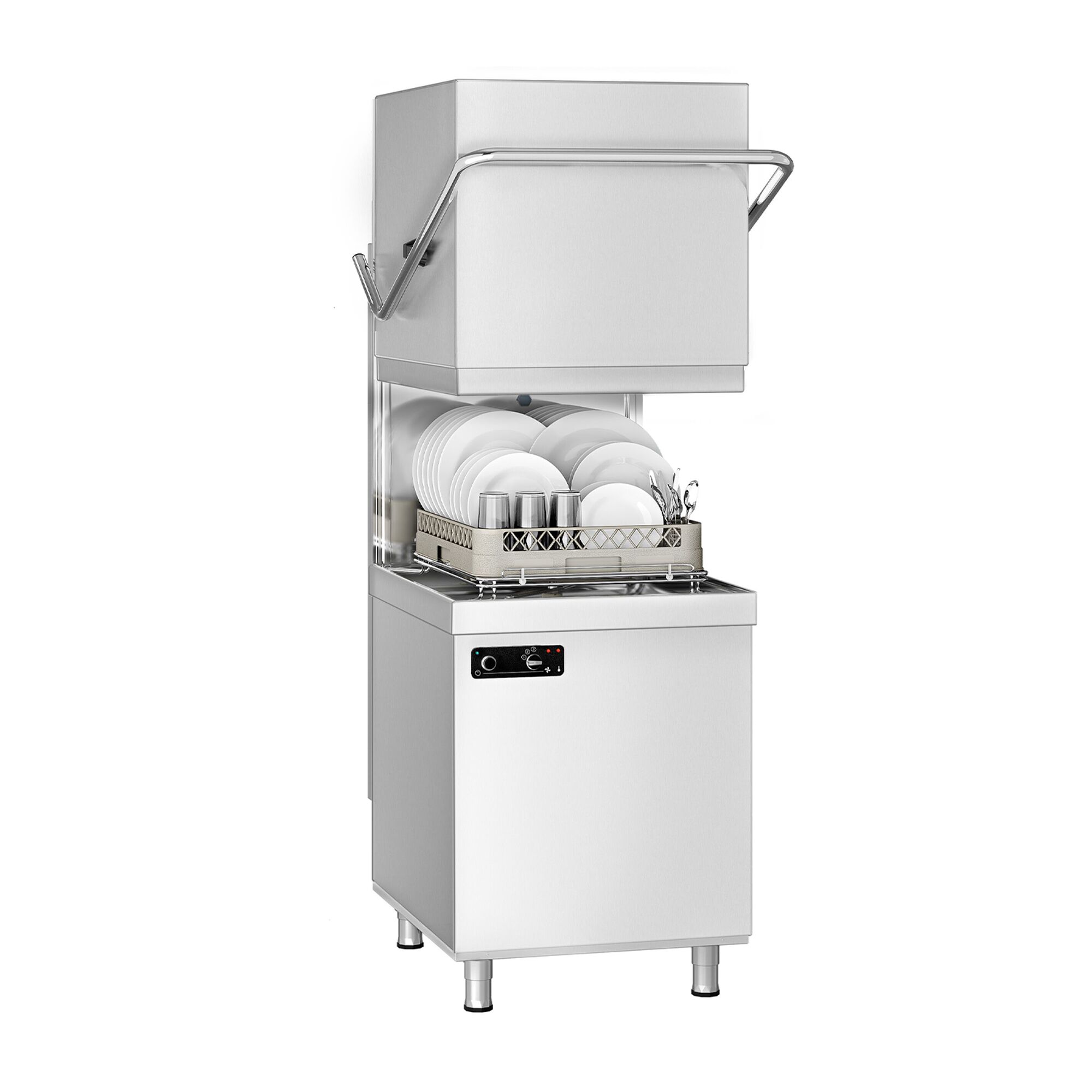 Lave-vaisselle à capot – Manuel – 6,52 kW – avec pompe de détergent et de rinçage