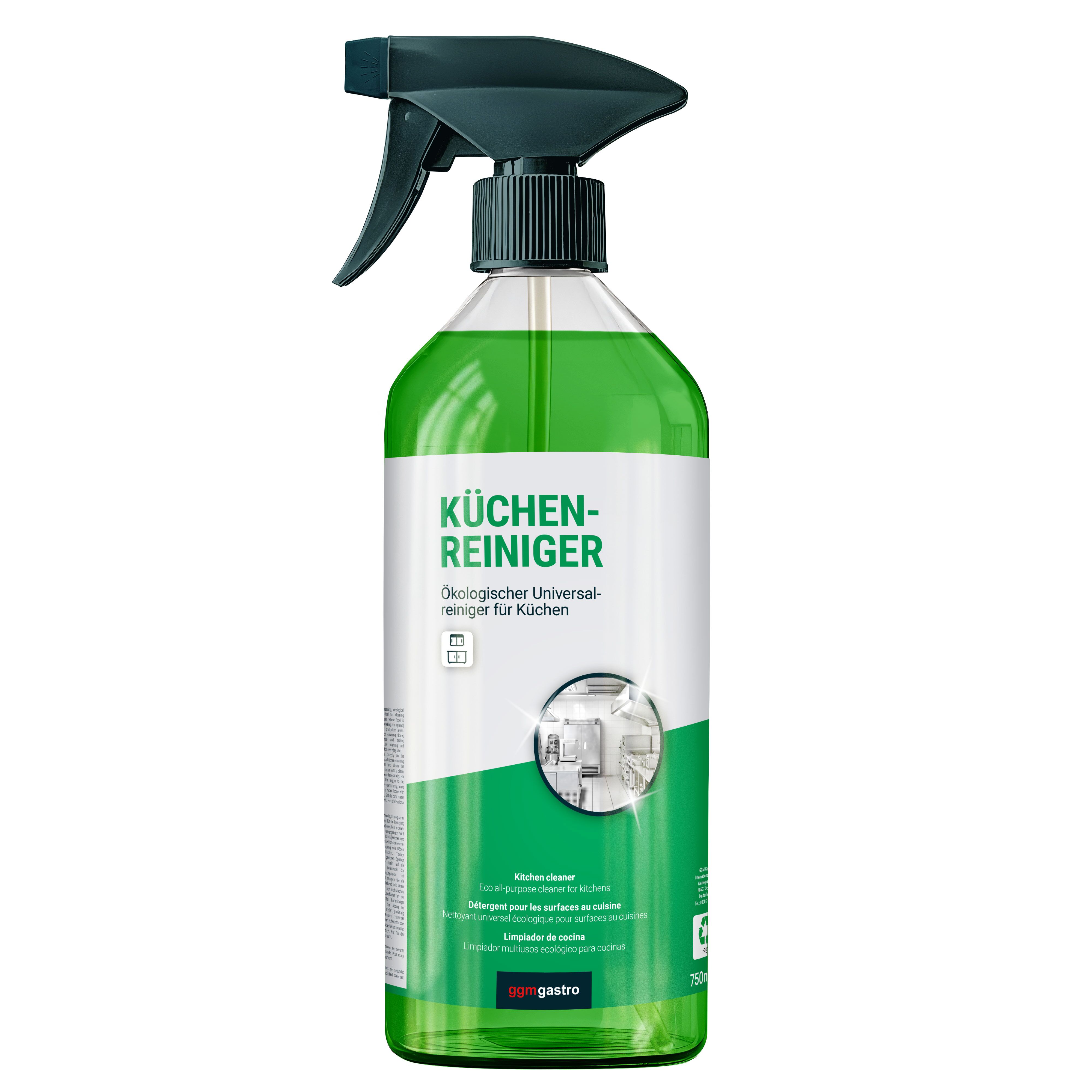 (6 pcs) Nettoyant cuisine en spray - usage professionnel - 750ml - Écologique & dégraissant & sans parfum