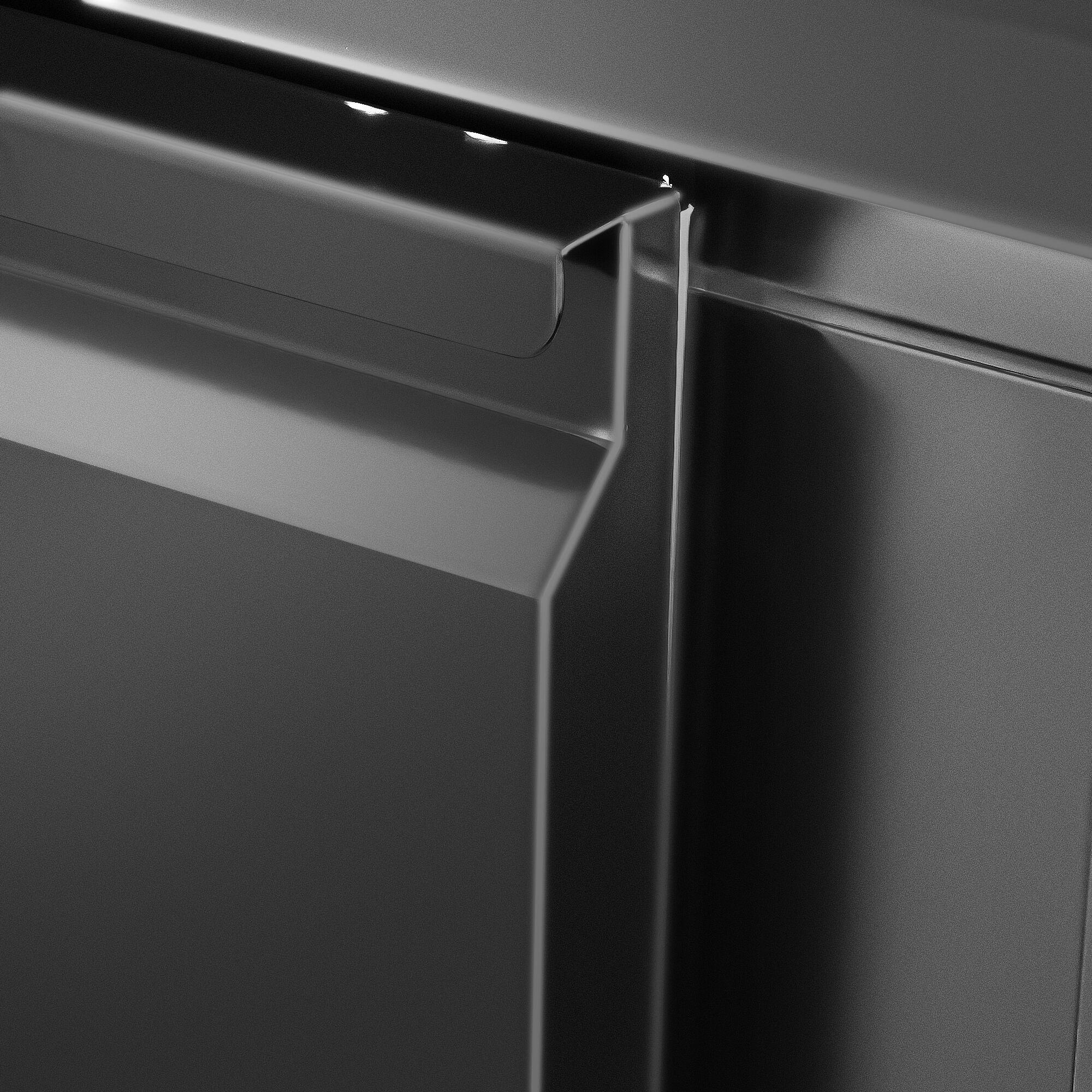 Table réfrigérée de bar & pour boissons ECO - 1462 mm - avec 4 tiroirs - noir