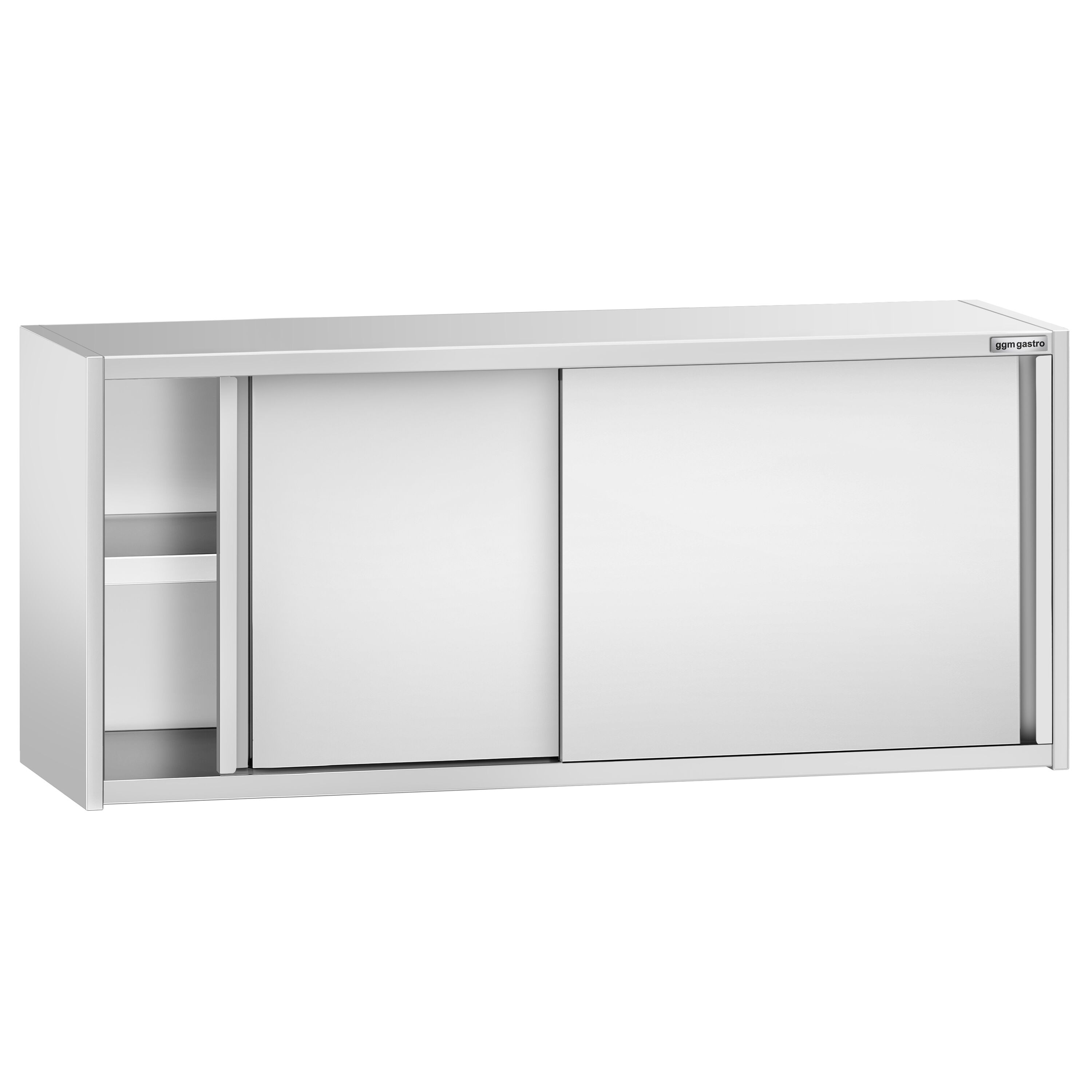 Armoire murale en acier inoxydable PREMIUM - 1600x400mm - avec portes coulissantes - 650mm de haut