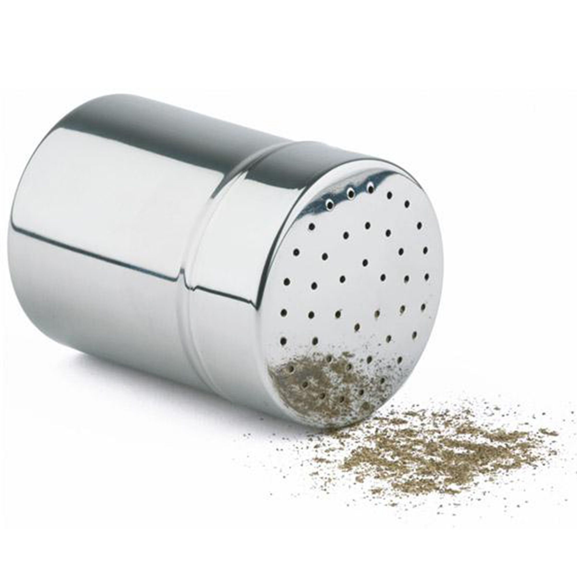 (6 pcs) MIX & MATCH - Saupoudreuse - grain fin - trous Ø 1mm - acier inoxydable - 150ml - Hauteur: 75mm
