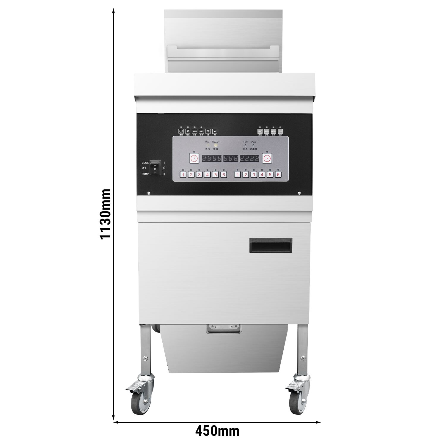 Friteuse électrique avec système de filtration – 26 litres – 14,2 kW – numérique