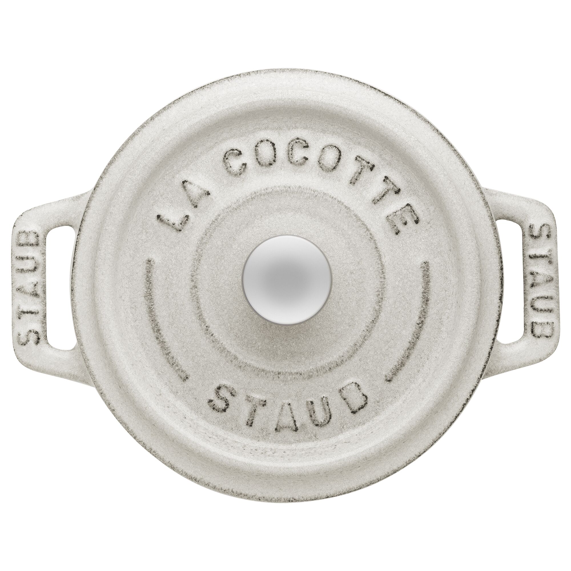 STAUB | Mini Cocotte Round Enamelled Cast Iron Casserole Dish – Ø10 cm – White Truffle