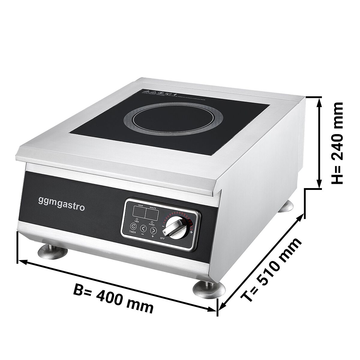 (2 pcs) Réchaud à induction à poser - 5kW - 1 foyer