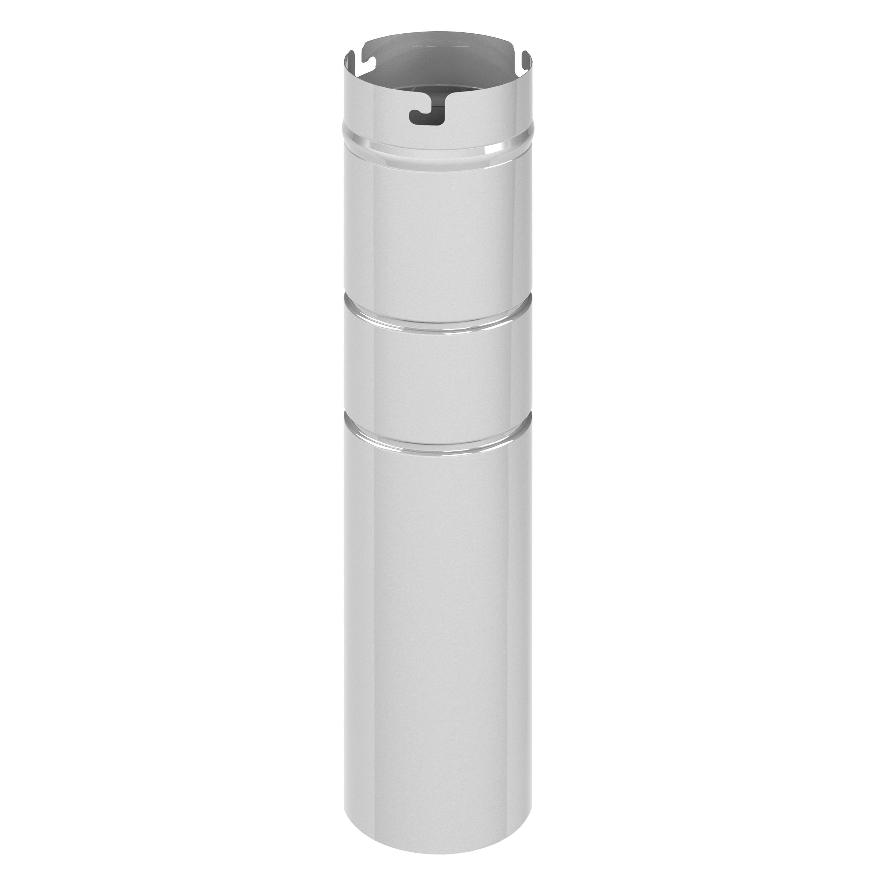 Poubelle pour nettoyeur automatique de porte-filtre - à fixer sur le plan de travail - Acier inoxydable - 150x150x455mm - Capacité: 3kg de marc de café - pour ASRMHQ, ASROHQ
