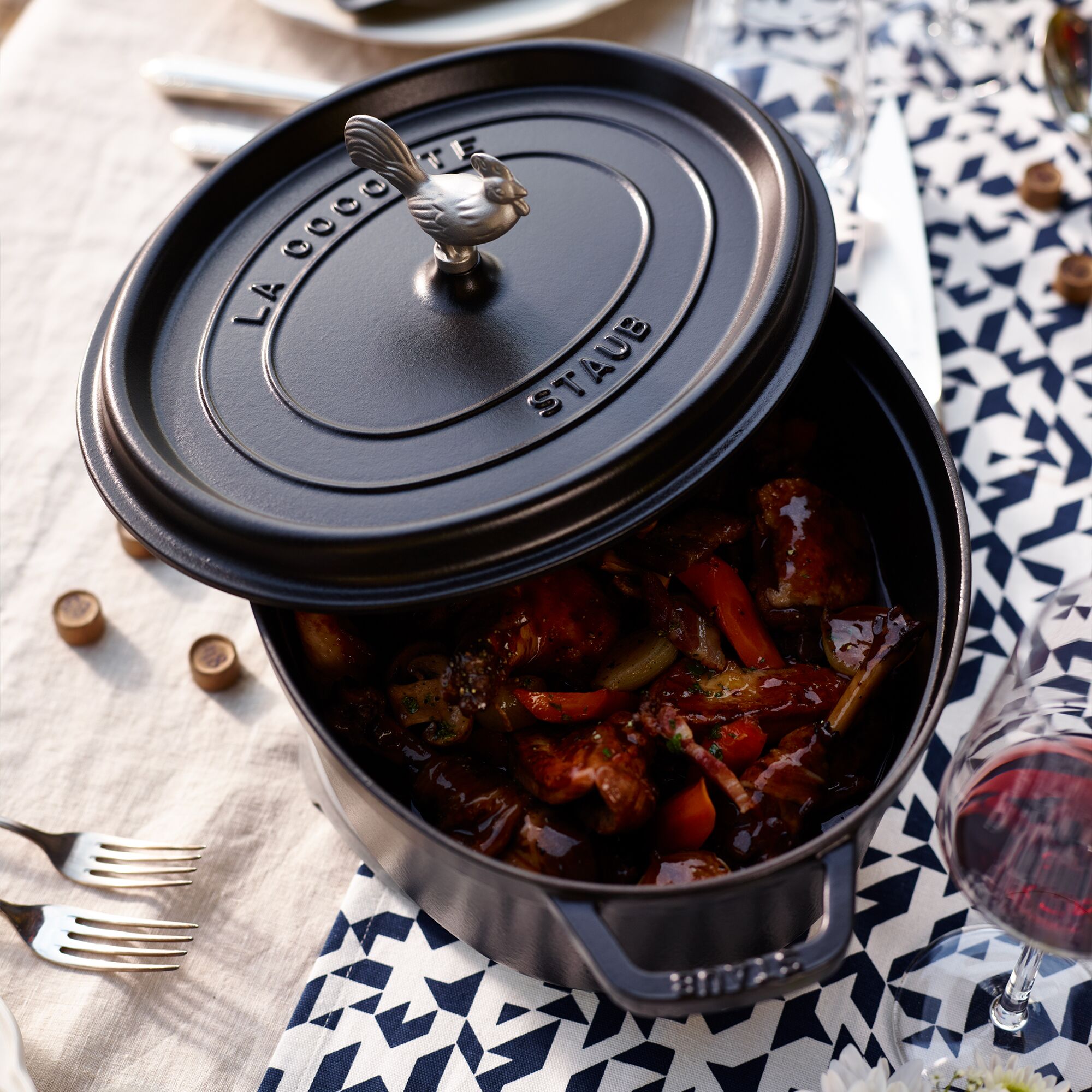 STAUB | LA COCOTTE - Cocotte - ovale - 370 mm - Ghisa - Nero