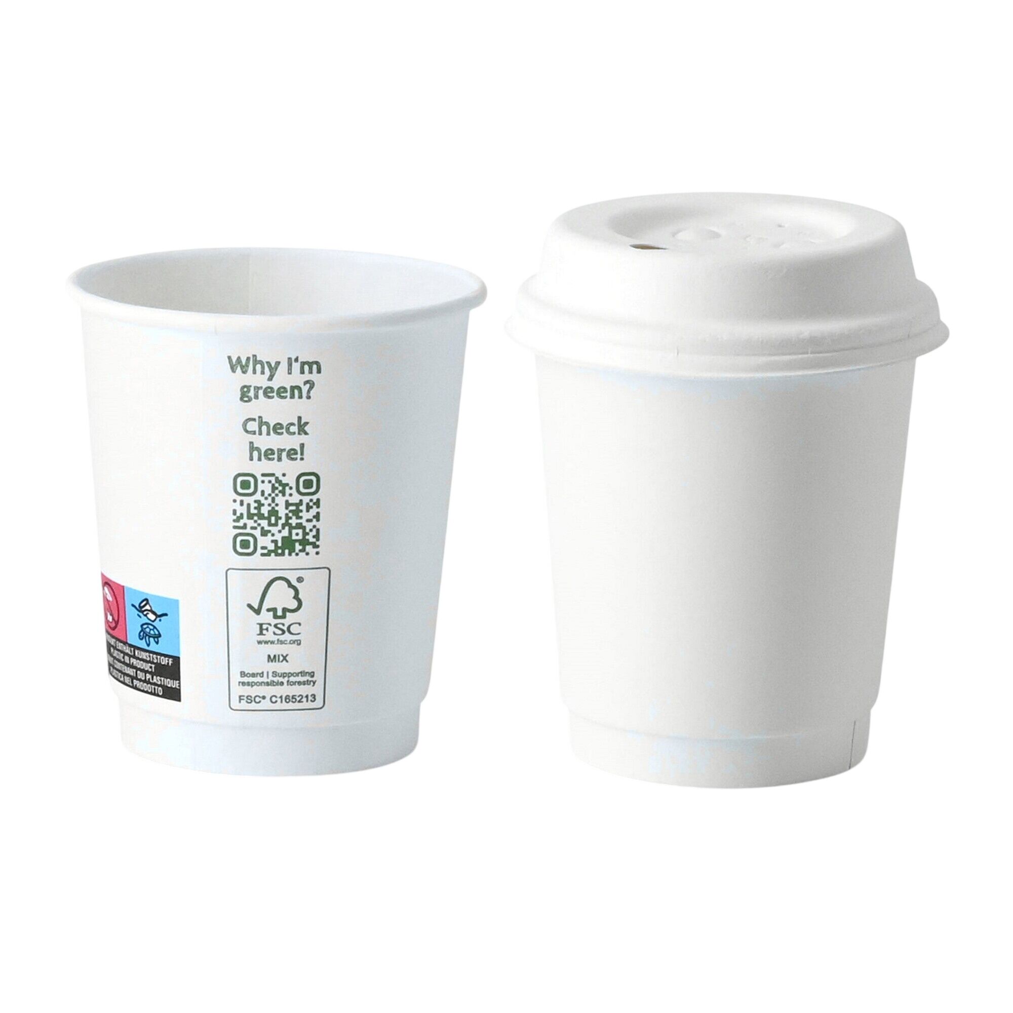 (500 pcs) Couvercle réutilisable - Transparent - compatible avec 200ml Bol à soupe Ø80mm