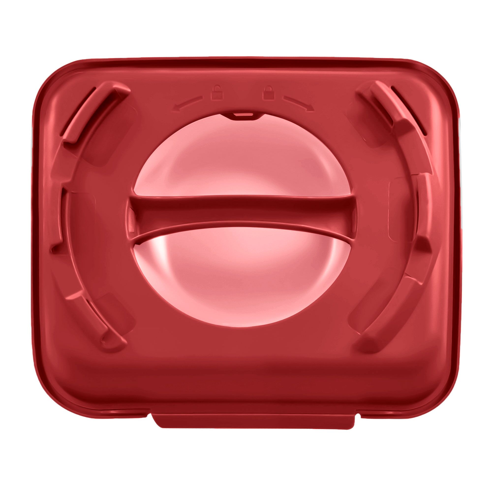 (20 pièces) Boîtes menu – 600 ml – Compartimentées – Rouge framboise/Vieux rose