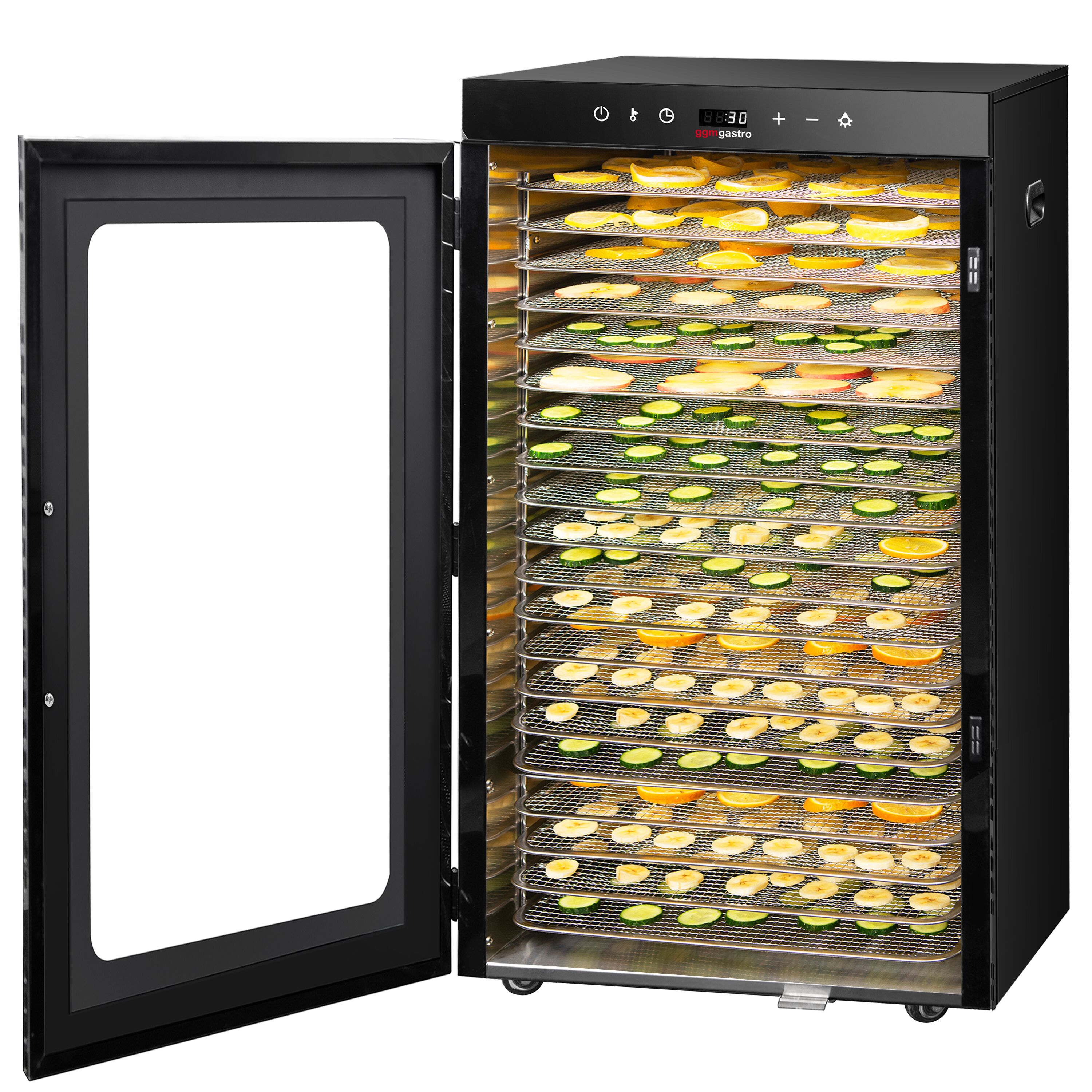 Essiccatore alimentare professionale - con 24 ripiani - acciaio inox - 2kW