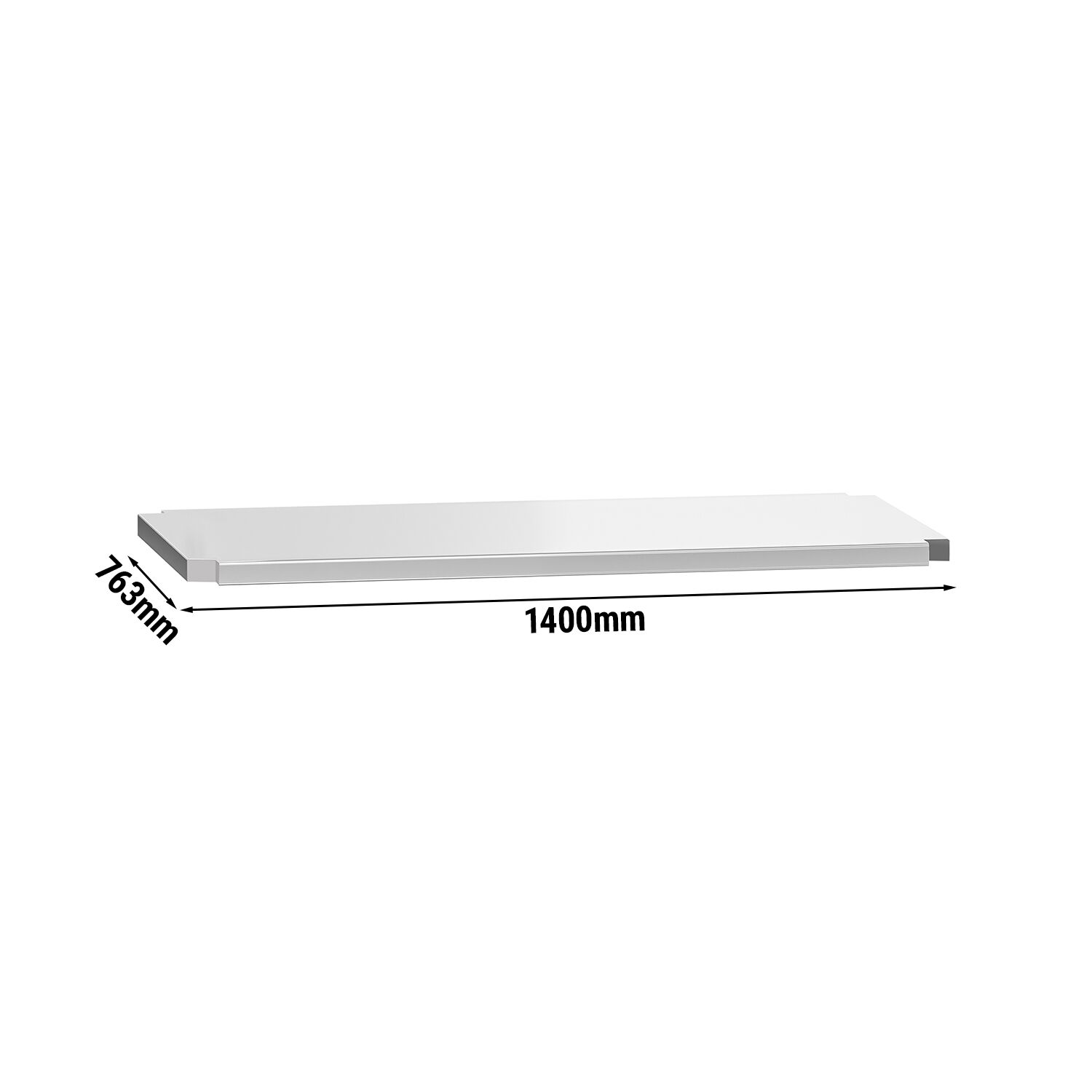 Étagère intermédiaire - 1400 x 763 mm - compatible avec tables de travail ATK148 & ATK148A