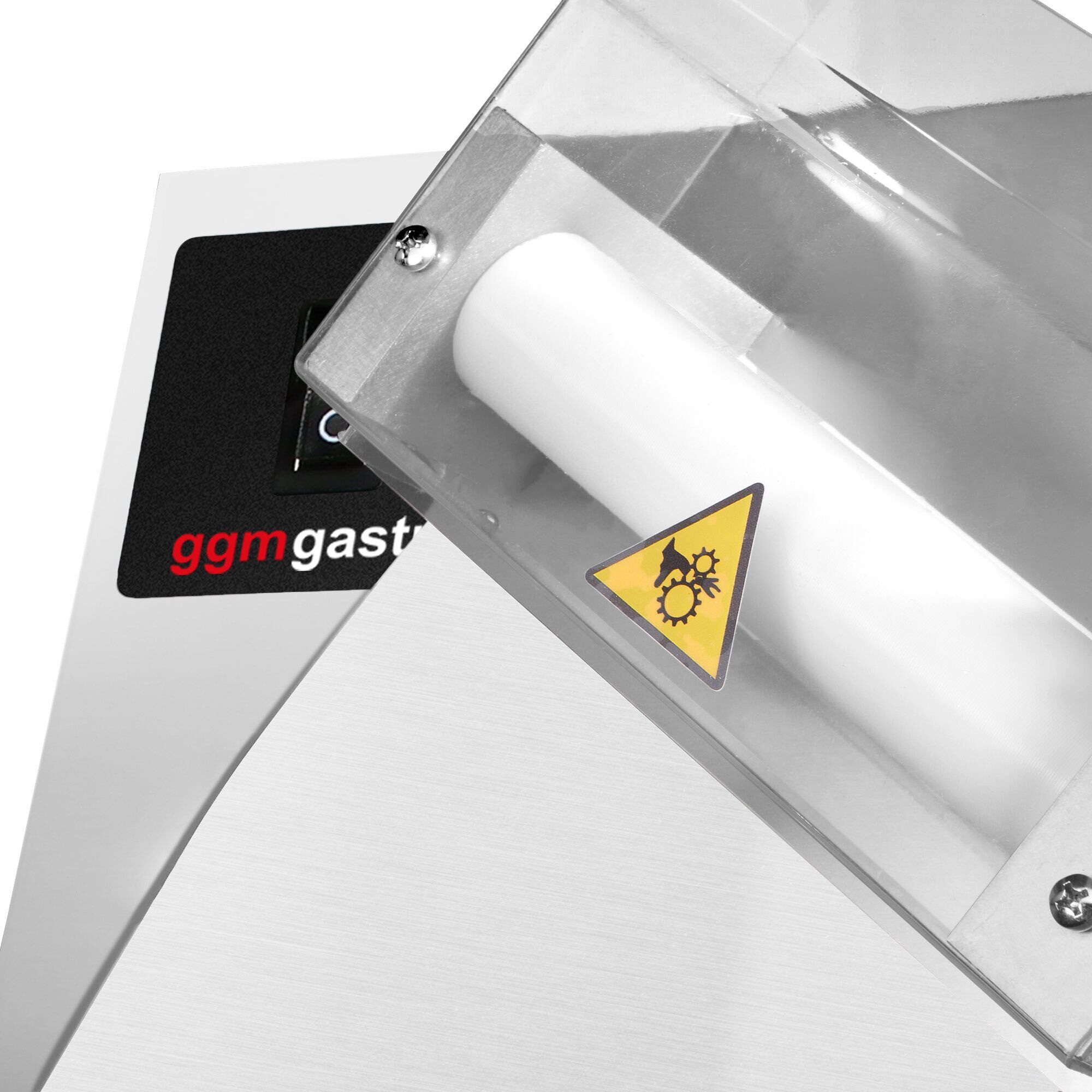 Façonneuse à pizza - pour Ø140–310mm - Épaisseur de pâte 1 à 4mm - 370W - Acier inoxydable