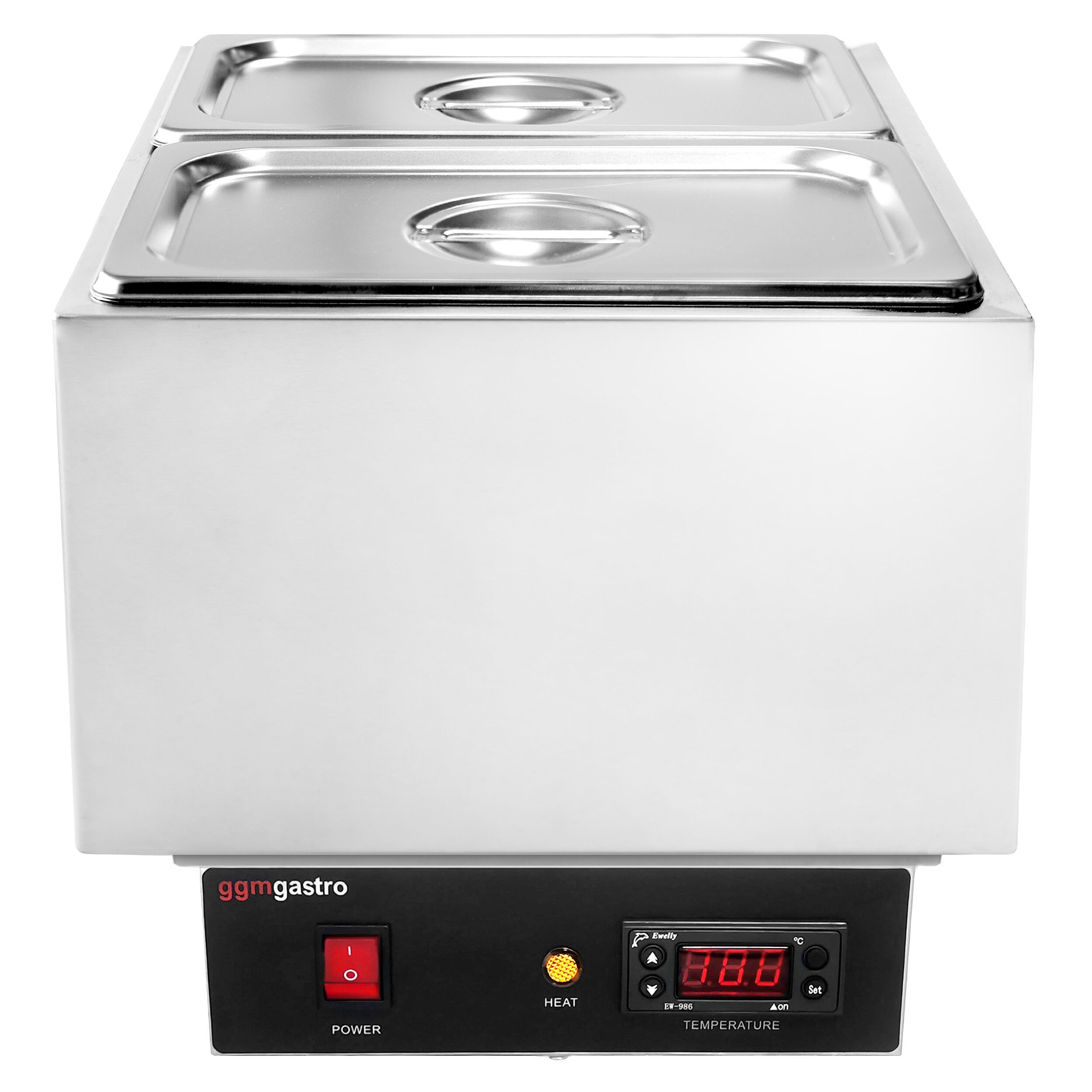 Fondoir à chocolat à chauffage sec - 2x GN 1/4 - 250W