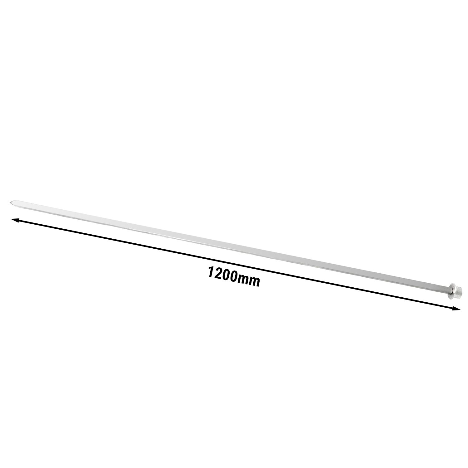 Stainless Steel Spit LEM & LGM Series - 40x1200x40mm - Stainless Steel - for LGM & LEM Series