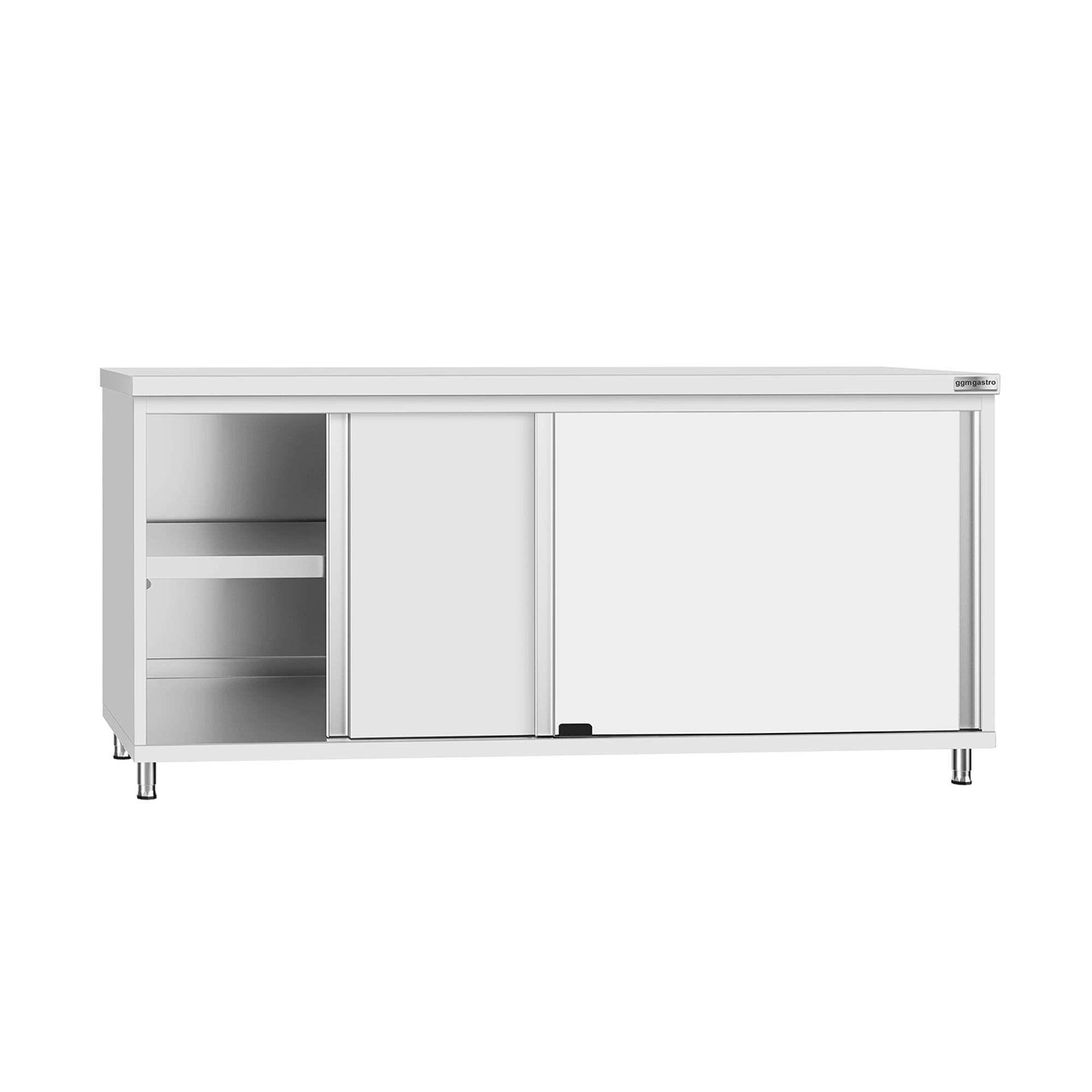 Edelstahl Arbeitsschrank ECO - 1800x700mm - mit Schiebetür