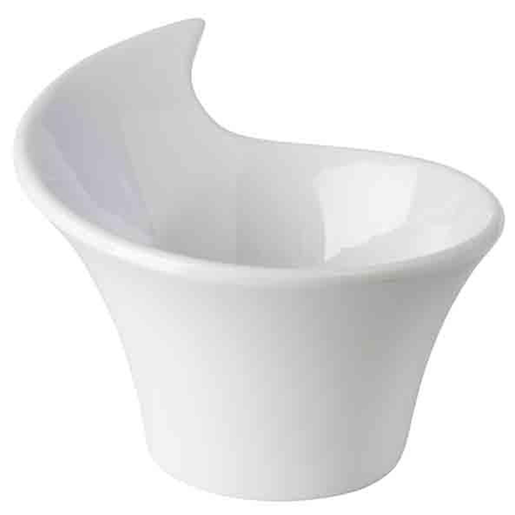 (24 pièces) Bol - MINI - Mélamine - 70 ml - 85 x 70 mm - Blanc