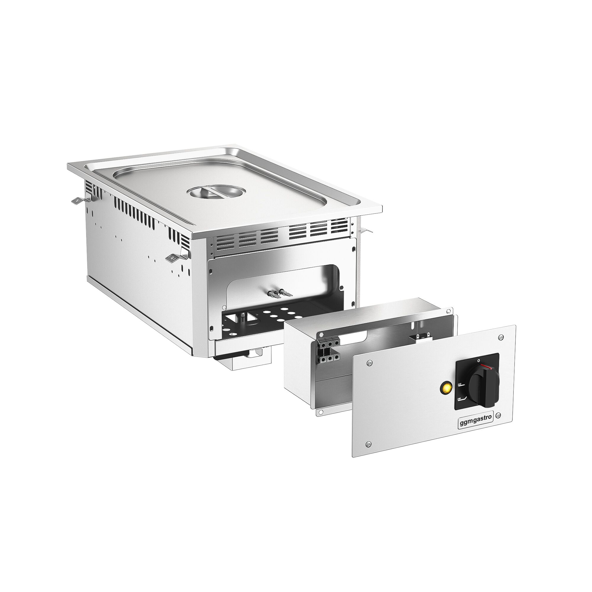 Bain-marie électrique encastrable - 1,5 kW - 1x GN 1/1