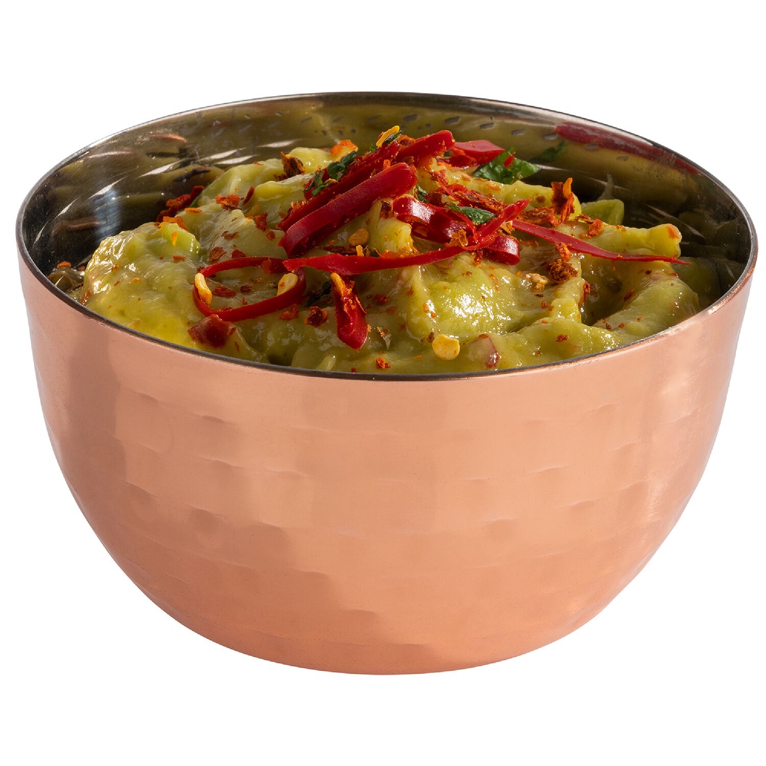 (6 pcs) Coupe - MUMBAI - Acier inoxydable - 150ml - carré - 85x85mm - Profondeur : 45mm - Cuivre