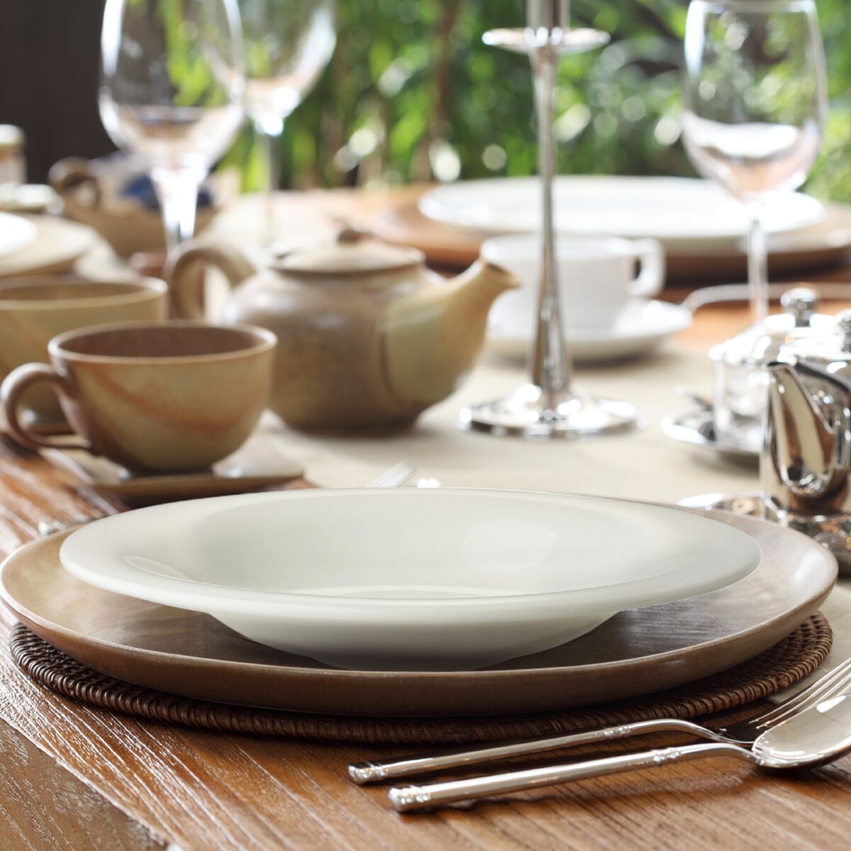 (6 pièces) LUX - Assiette Coupe Maastricht - Creuse - Ø 290 mm - Ivoire