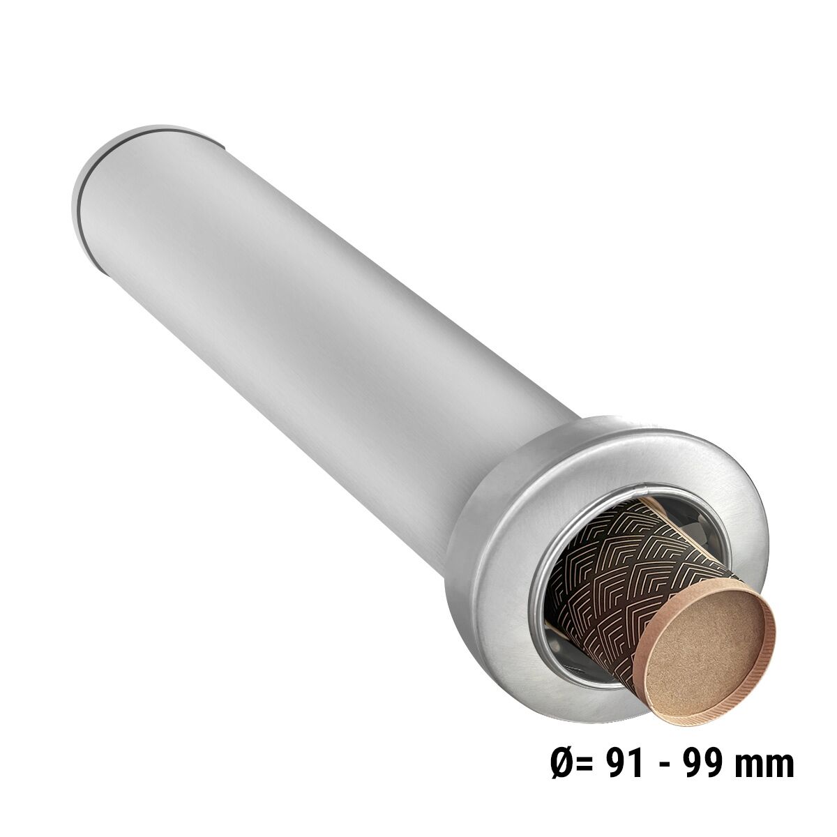 In-Counter Cup Dispenser - Stainless Steel - In-Counter Version - Size: L