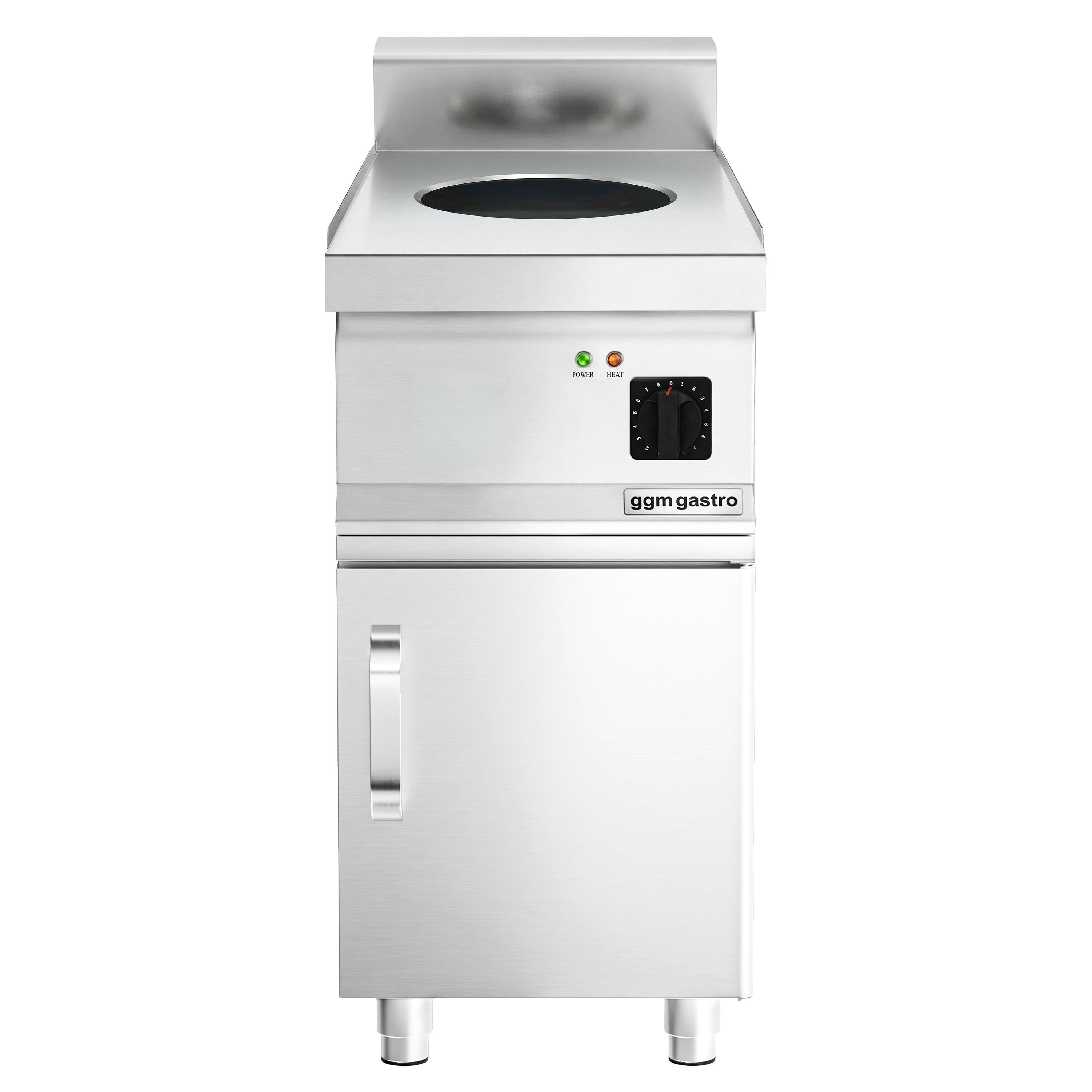 Wok à induction - 3,5 kW - incl. soubassement avec 1 porte