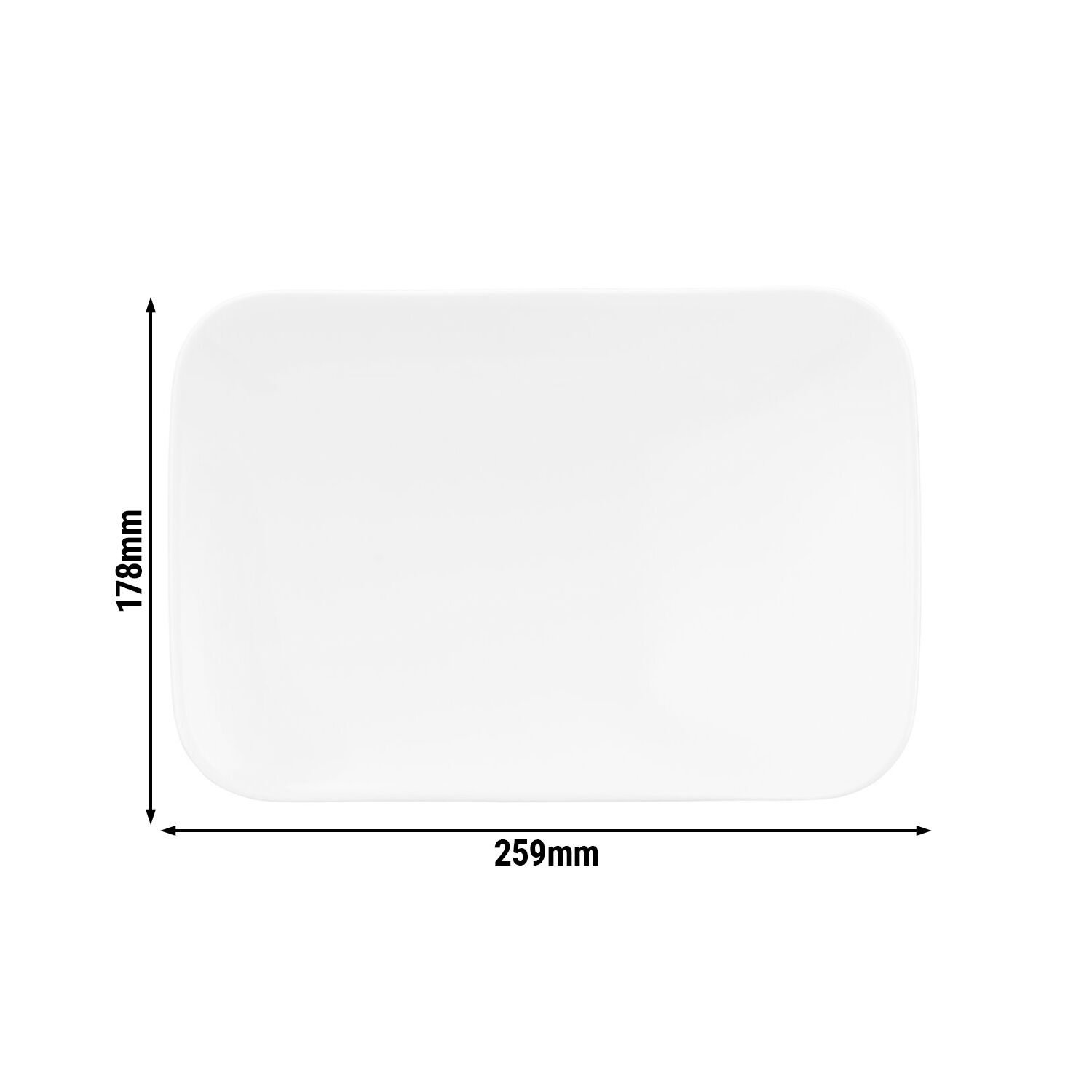 (2 pièces) SELTMANN WEIDEN | Bol rectangulaire - 255x180mm - Blanc
