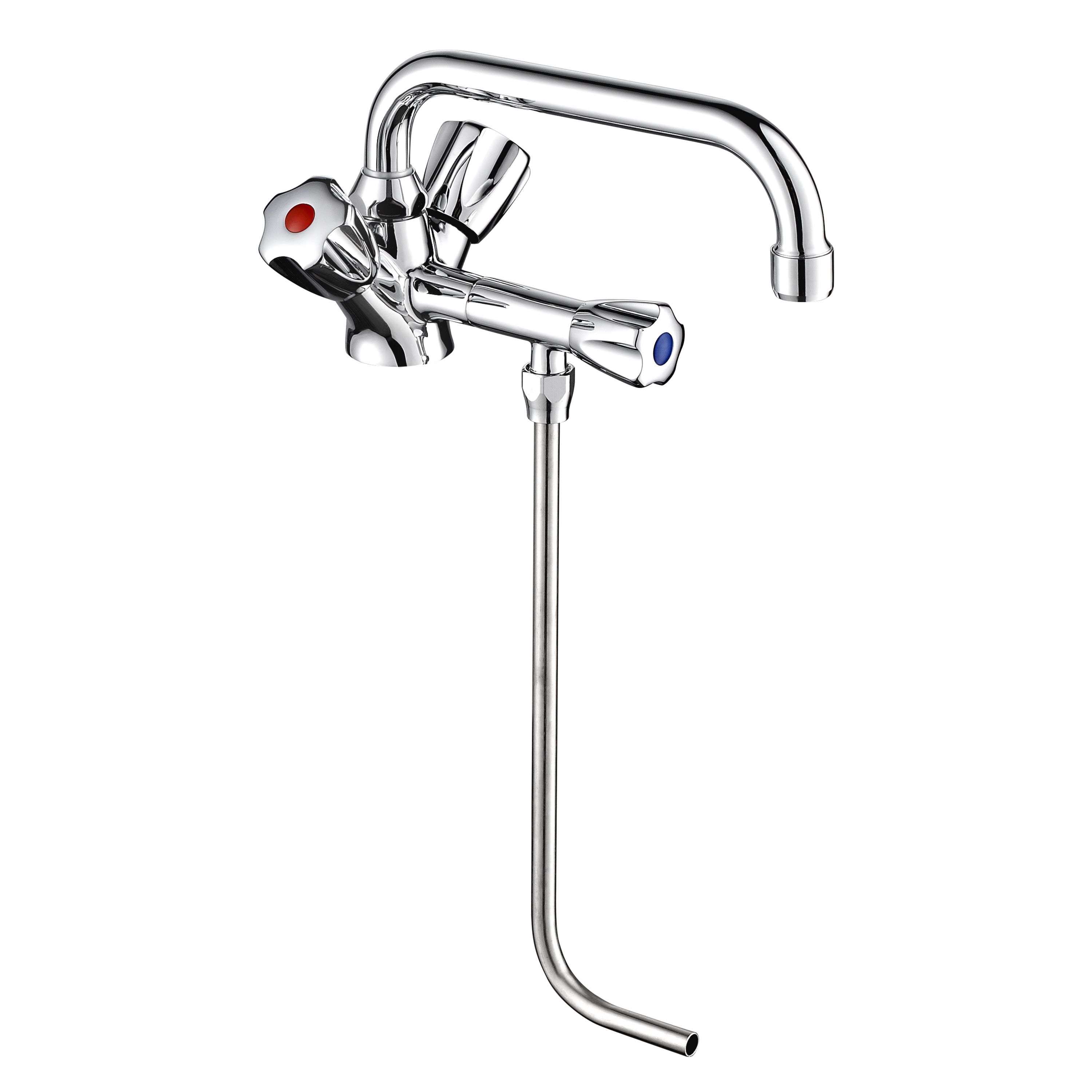 Mitigeur monotrou - avec 1 tube sous-évier & 1 bec pivotant