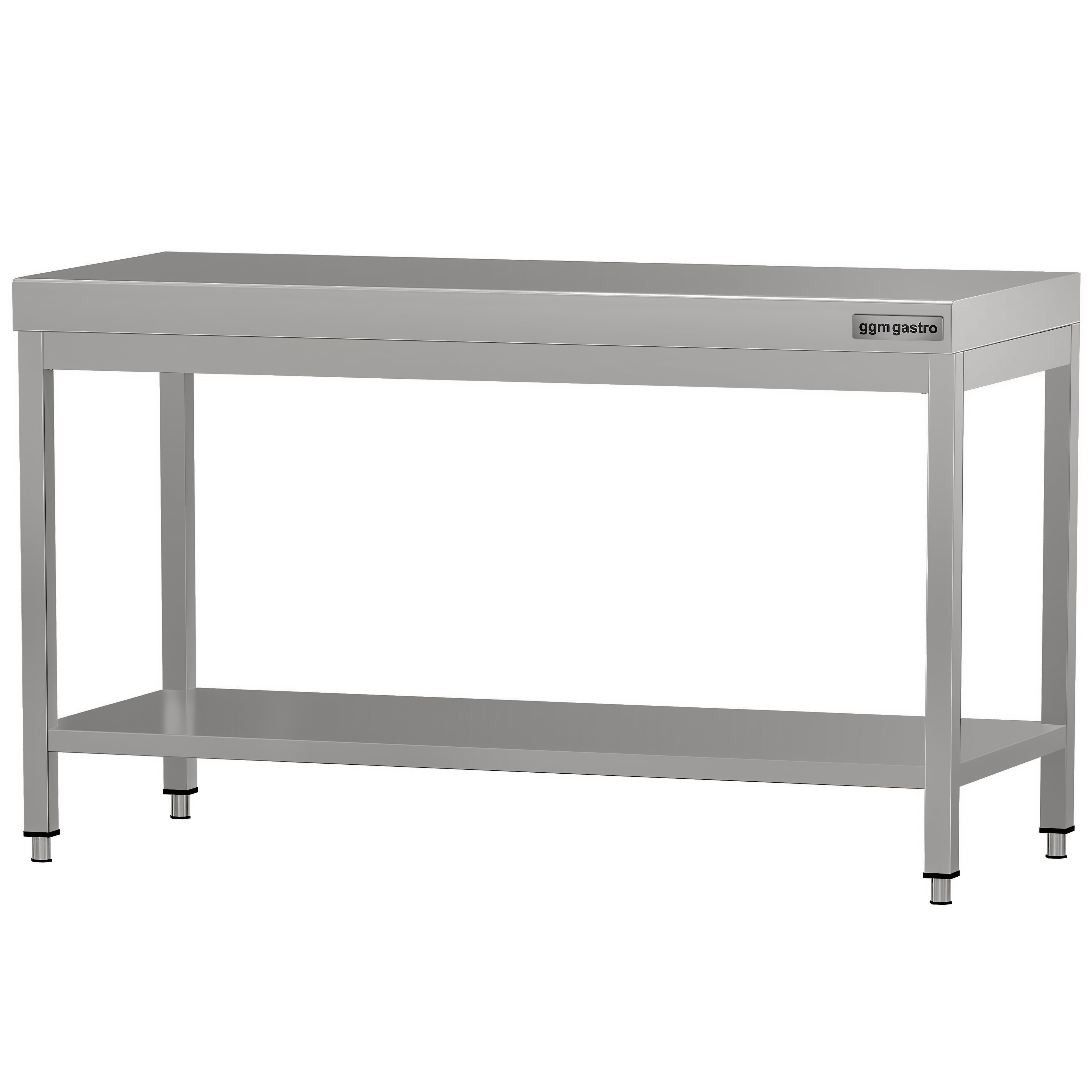 Table de travail en inox ECO – 1500 × 600 mm – avec tablette inférieure