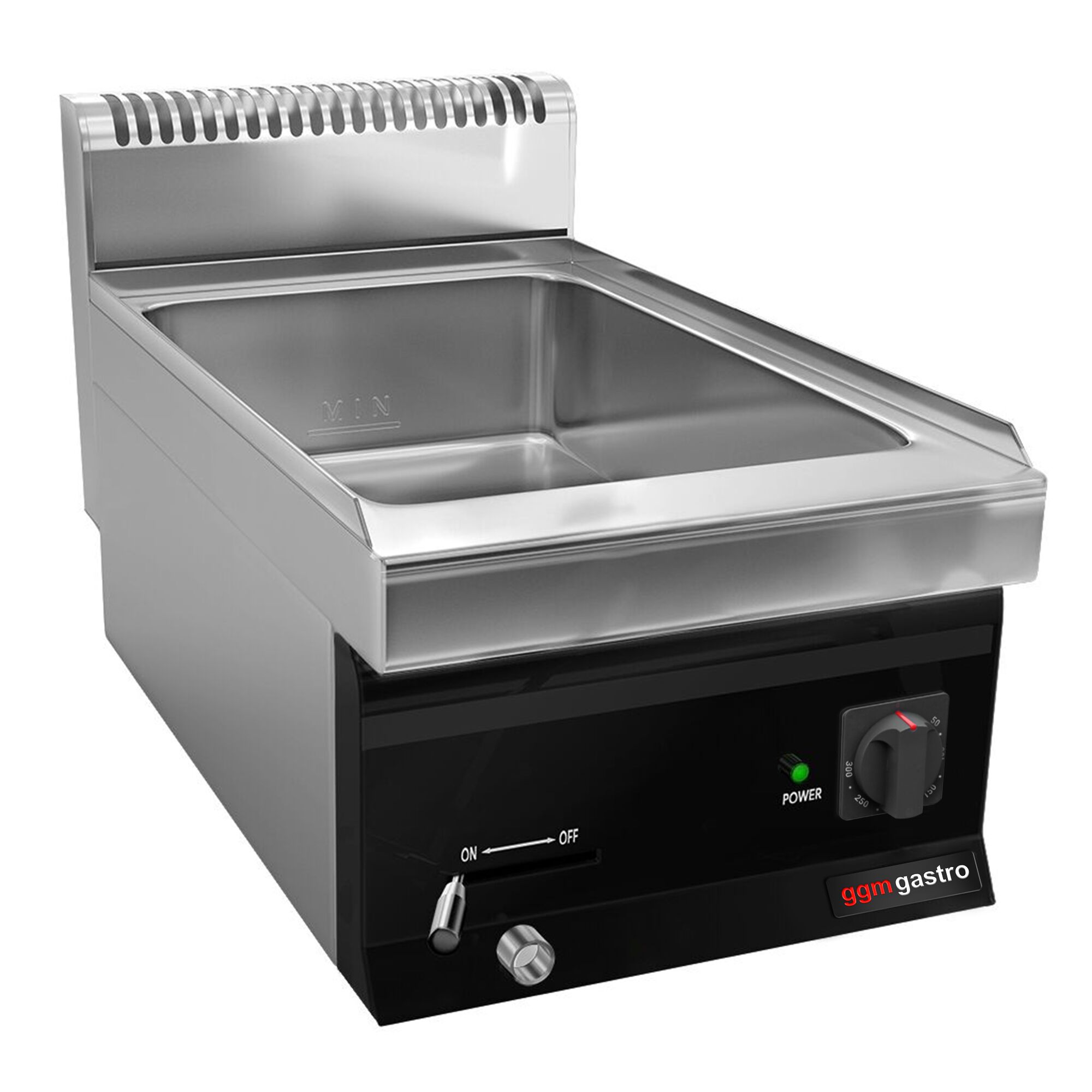Bain-marie électrique – 1,2 kW – 1 × GN 1/1 ou 2 × GN 1/2