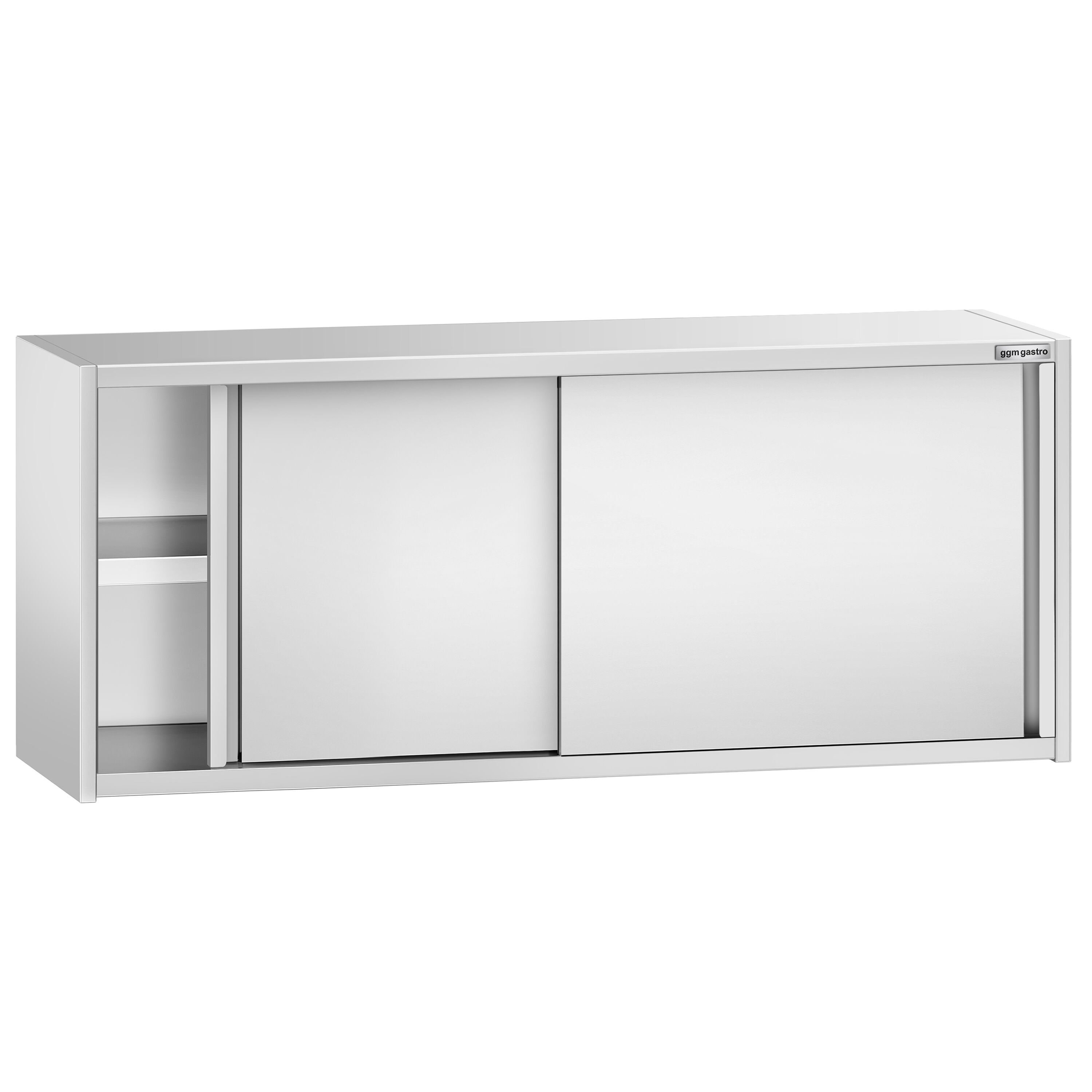 Armoire murale en acier inoxydable PREMIUM - 1800x400mm - avec portes coulissantes - 650mm de haut