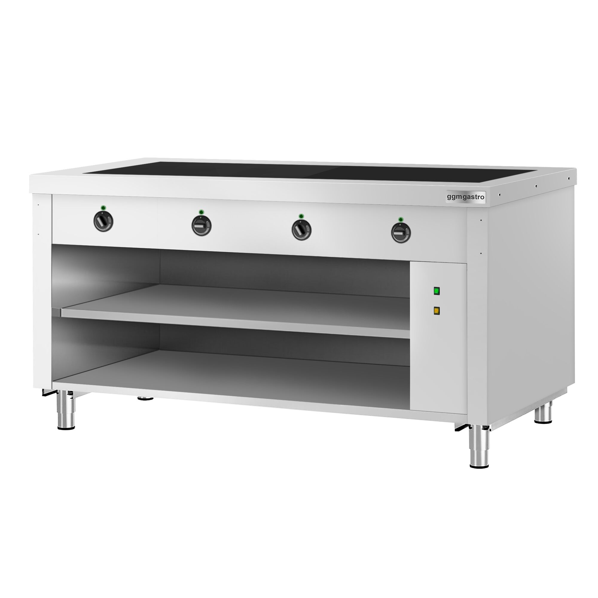 Buffet chaud KOPENHAGEN - 1560mm - avec plaque chauffante