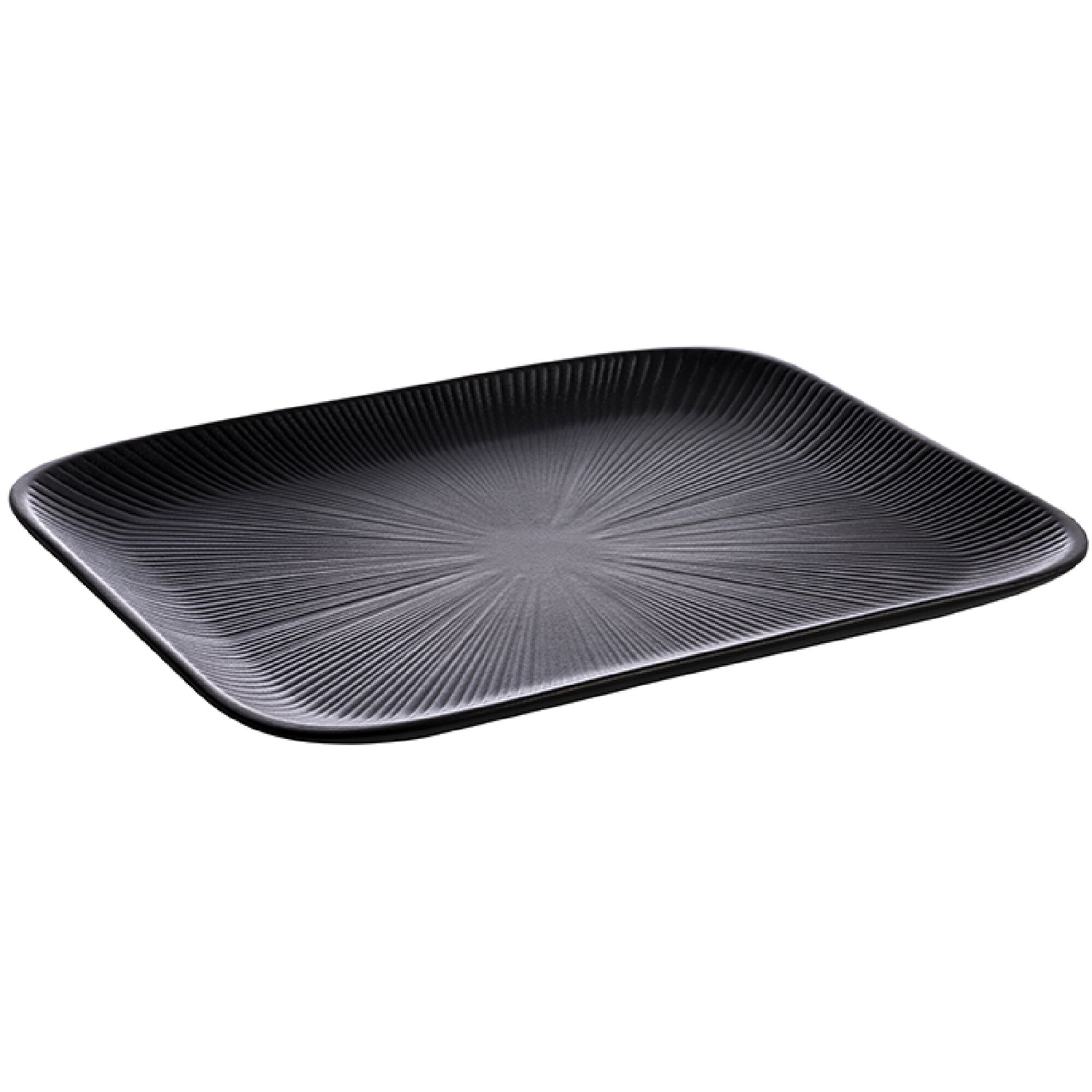 (6 pièces) Plateau GN 1/2 – NERO – Mélamine – Hauteur : 25 mm – Noir
