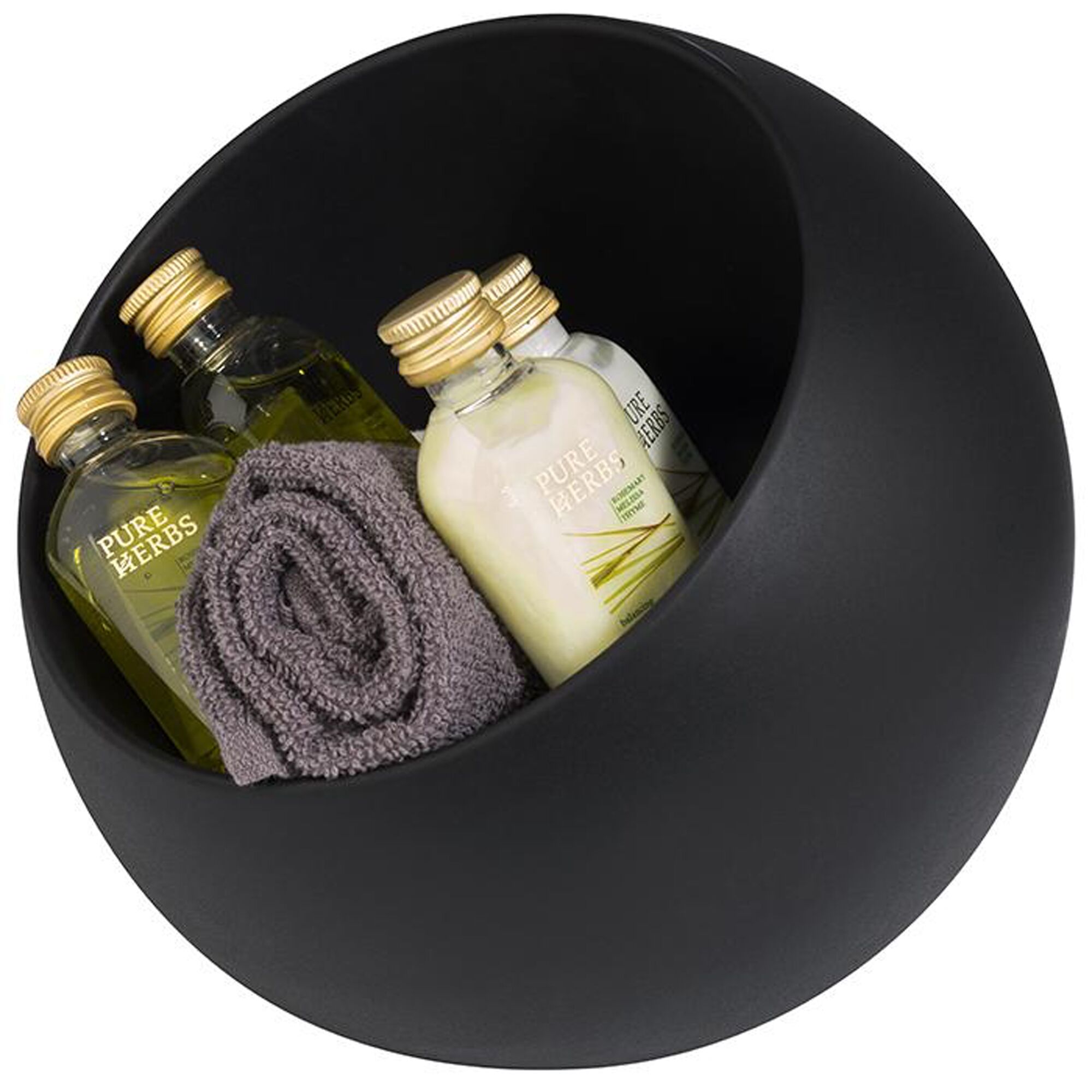 Saladier MOON - Mélamine - 0,8L - carré - 190x190mm - Profondeur : 175mm - Noir