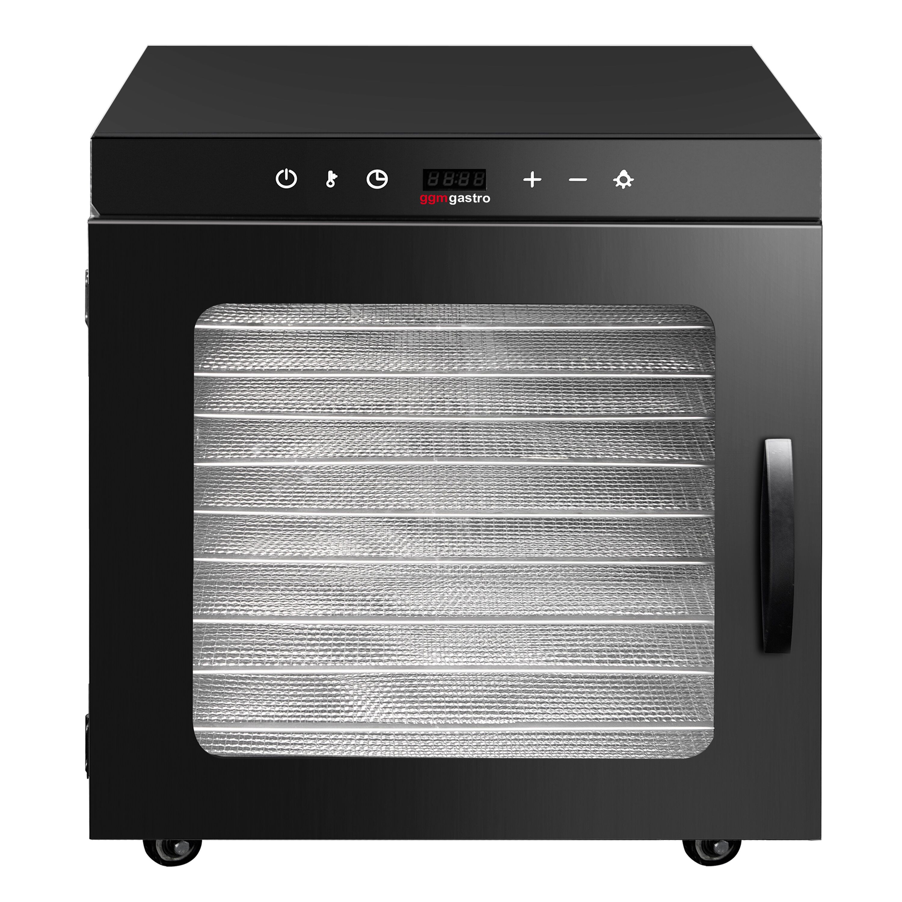 Essiccatore alimentare professionale - con 10 ripiani - acciaio inox - 800W