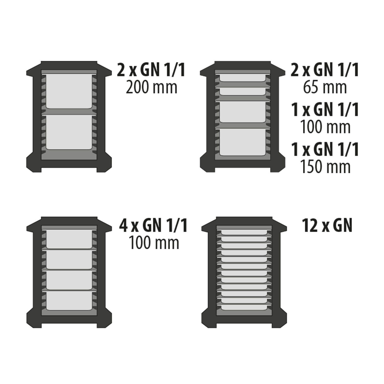 Thermobox - Front loading - GN 1/1 - 83L - 500x650x610mm - for 1/1 GN containers