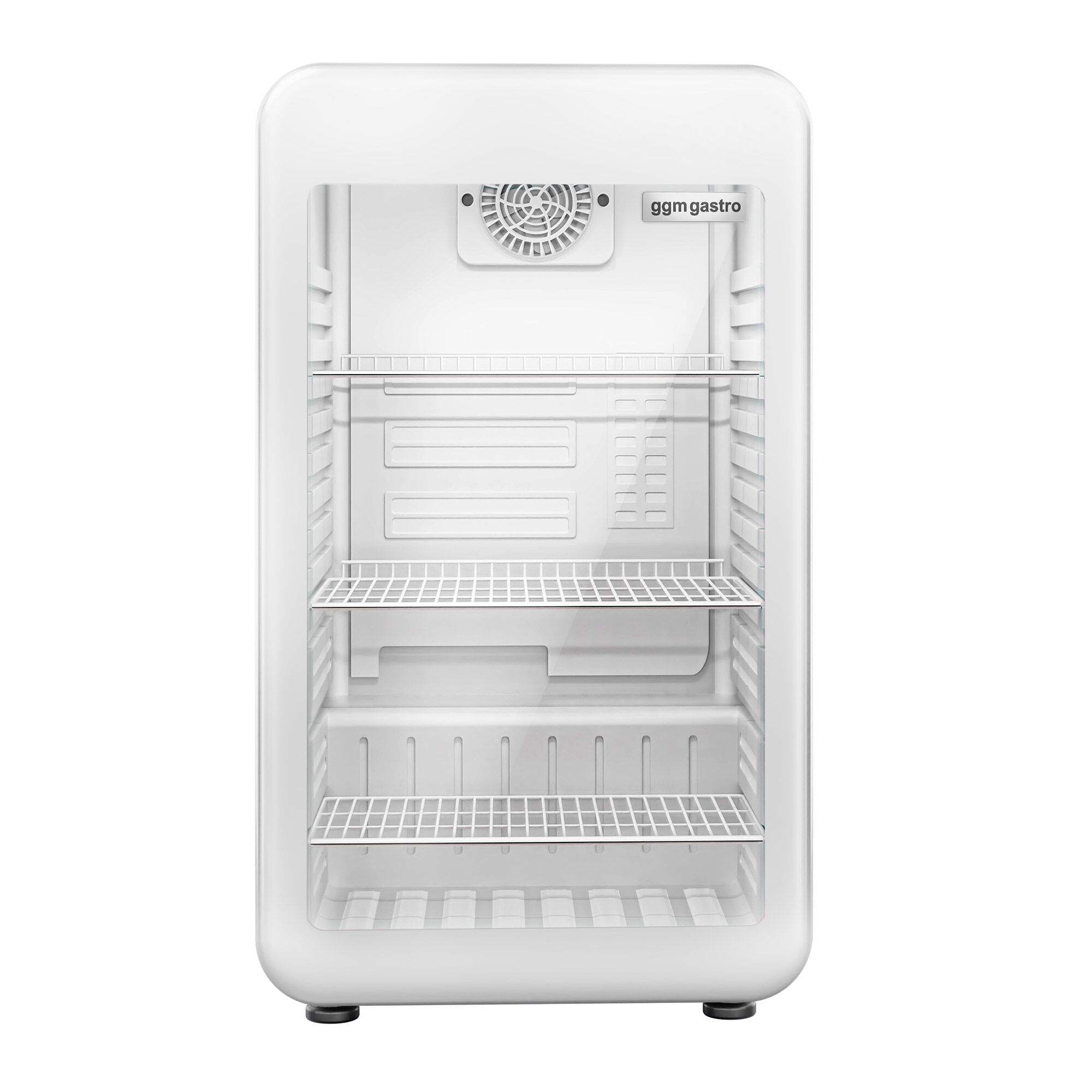 Minibar - 495mm - 113L - avec 1 porte en verre - Blanc - double vitrage, porte réversible