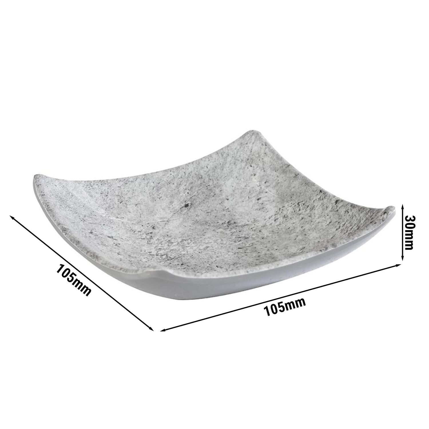 (24 pièces) Coupelles à sauce - ELEMENT - Melamine - 40 ml - Gris
