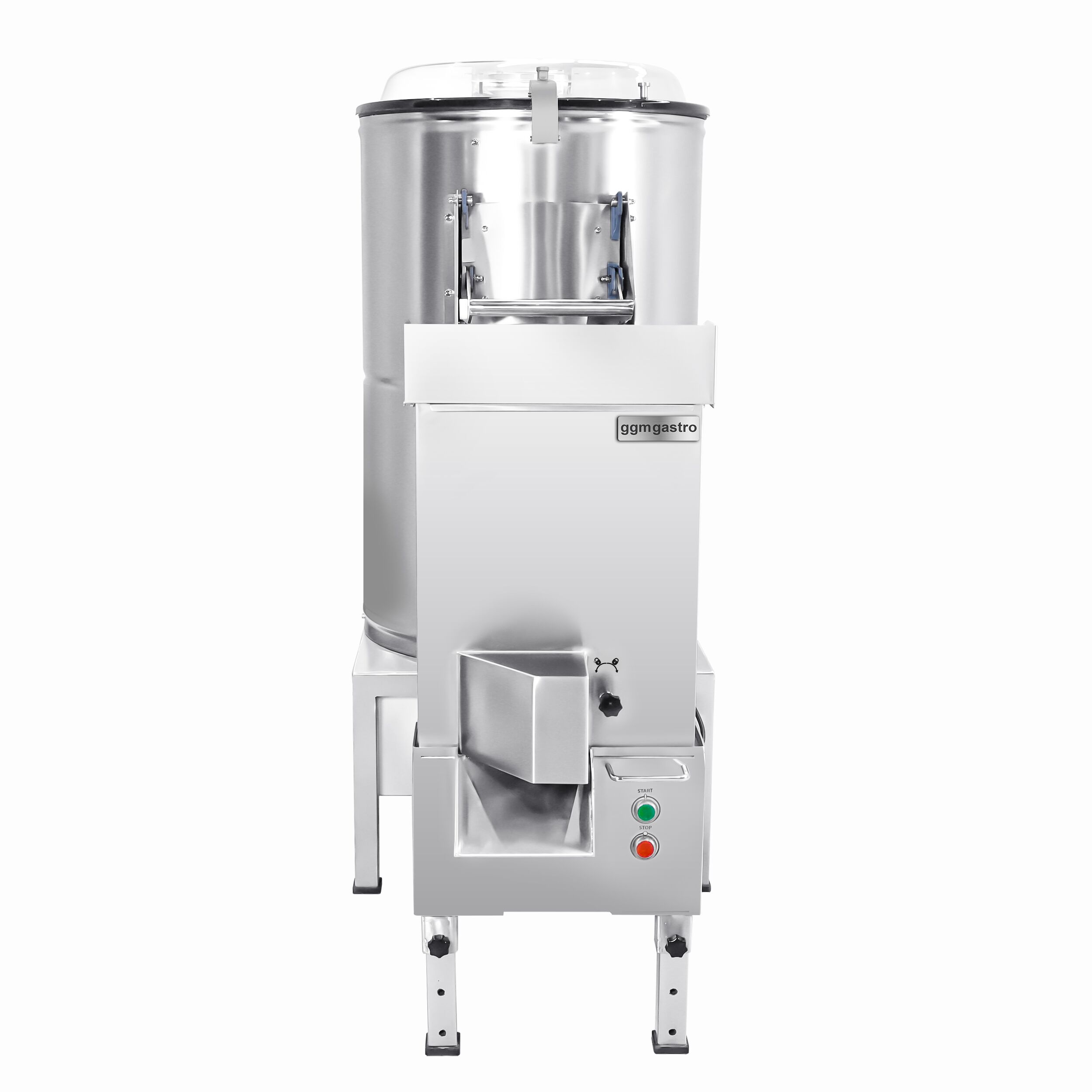 Éplucheuse à pommes de terre professionnelle - 600kg/h - 1,5kW - 400V - avec filtre - incl. coupe-frites
