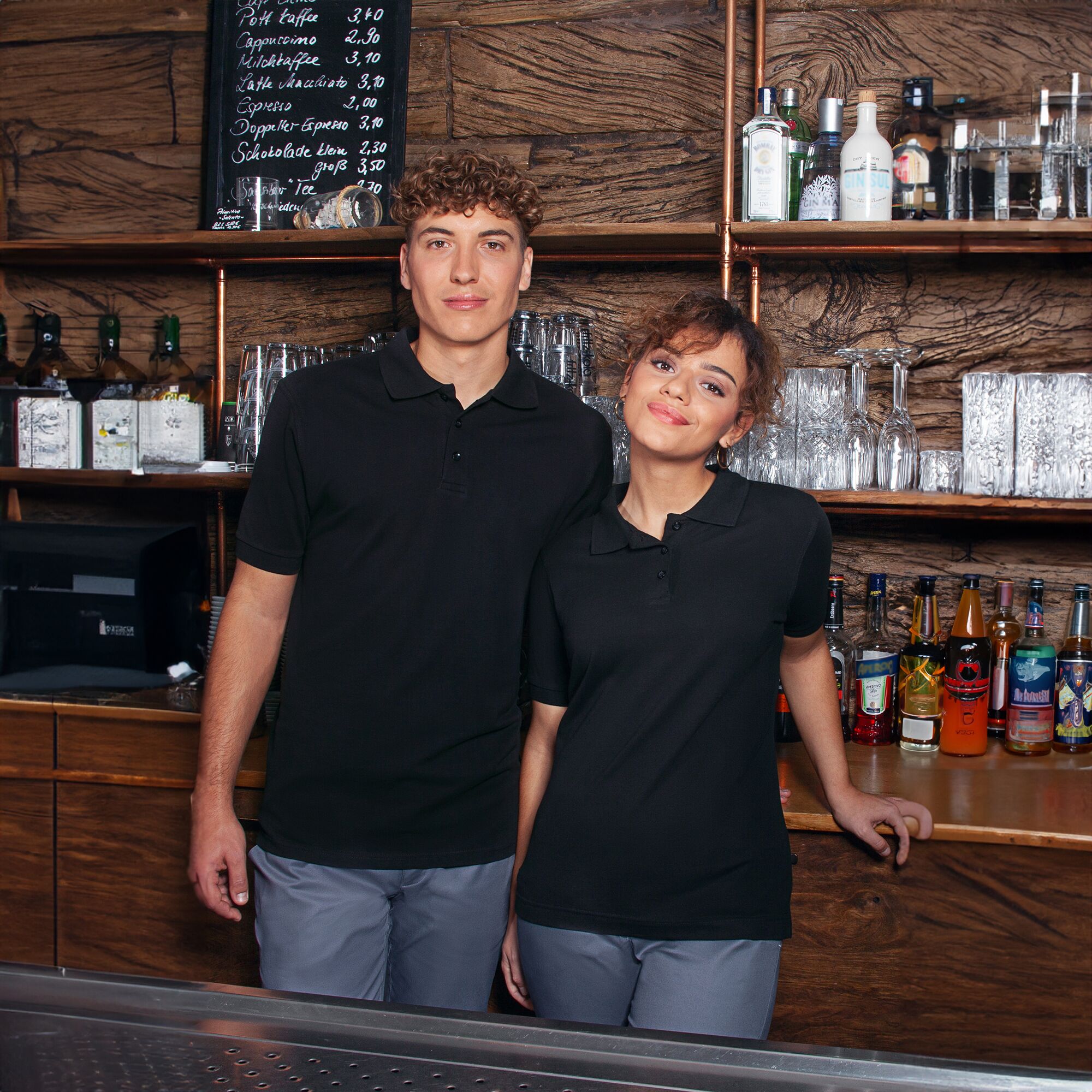 KARLOWSKY | Ladies Workwear Polo Shirt Basic – Black - 3XL - 100% Cotton - 60°C Wash