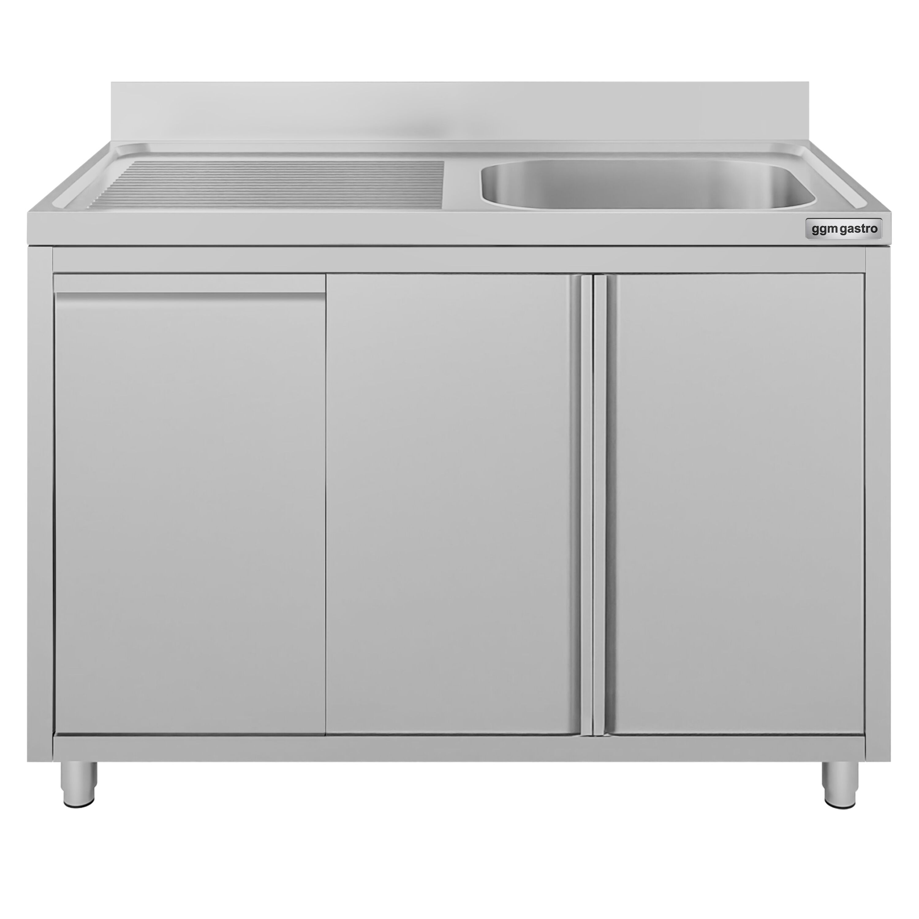 Meuble évier ECO - 1200 x 600 mm - avec poubelle & 1 bac à droite
