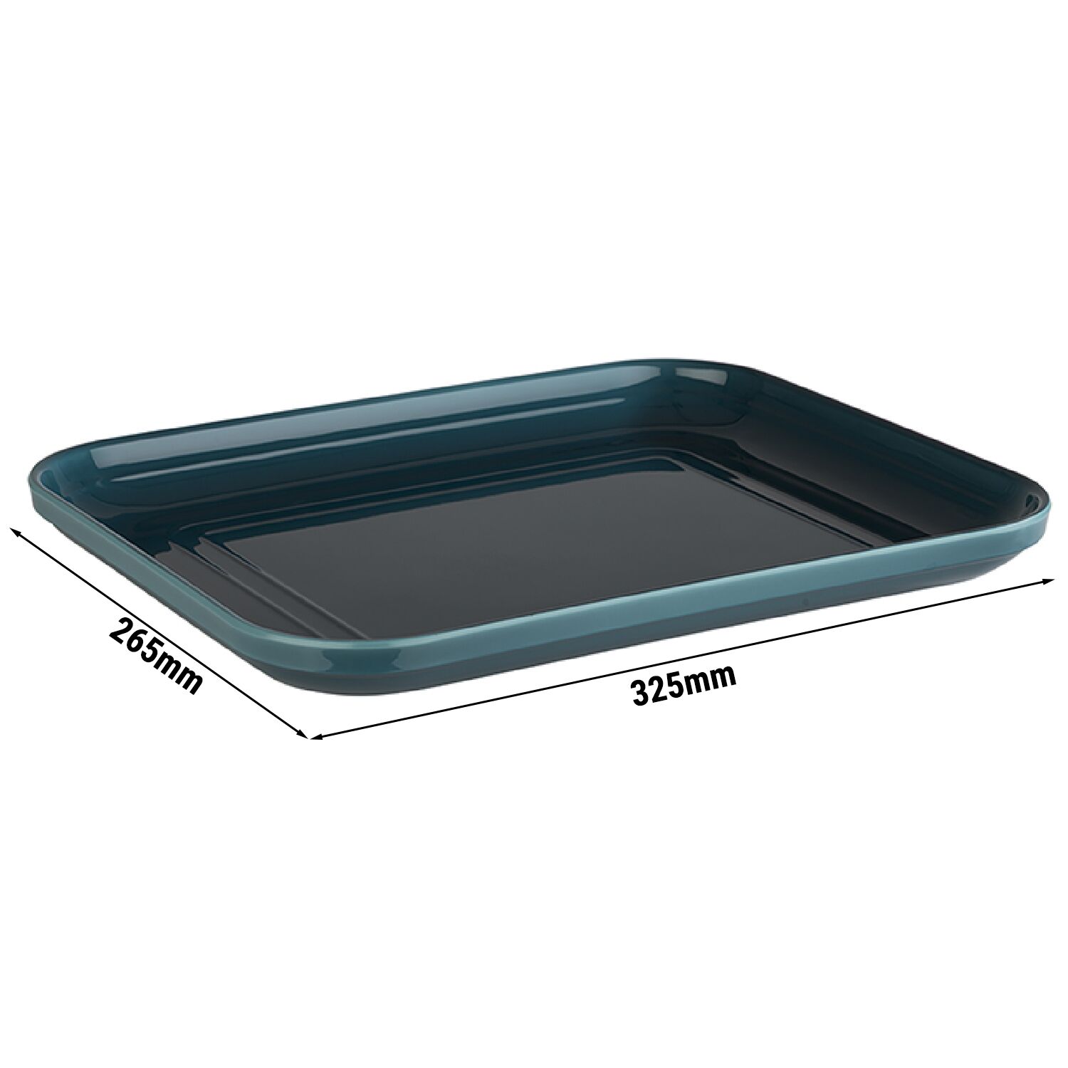 (6 pièces) Plateau GN 1/2 – EMMA – Mélamine – Hauteur : 30 mm – Bleu