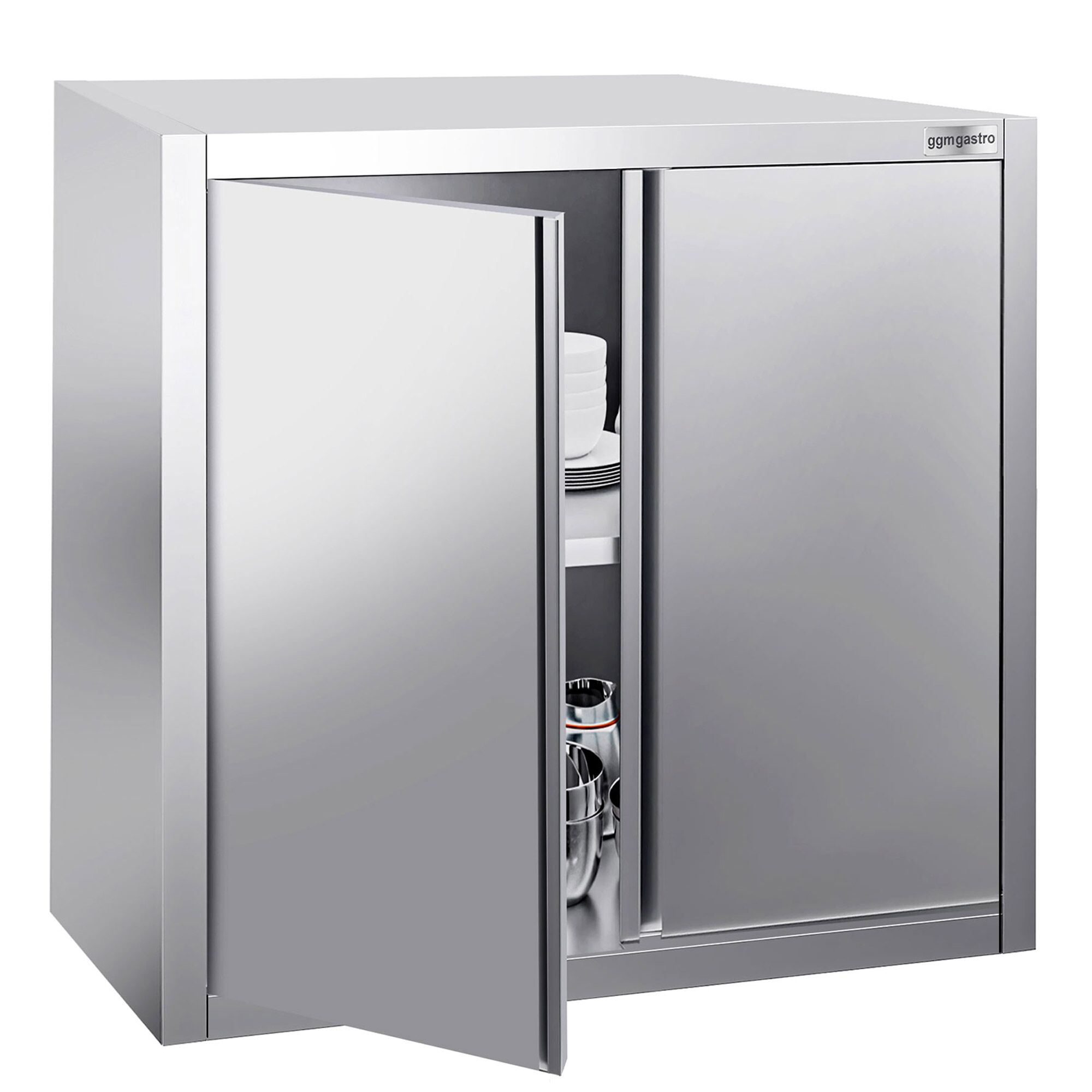 Armoire murale en acier inoxydable PREMIUM - 800x400mm - avec portes coulissantes - 1000mm de haut