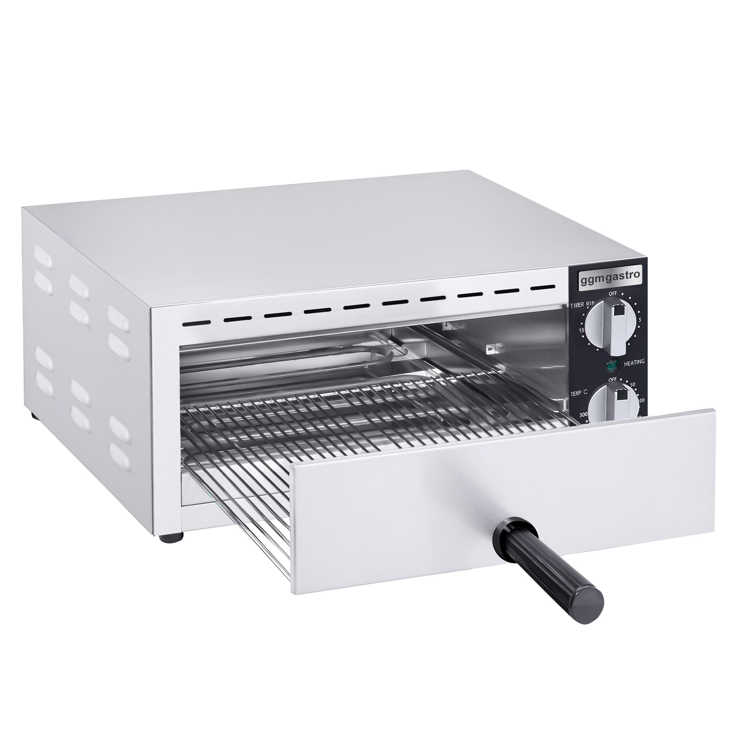 Elektro Mini Pizzaofen / Flammkuchen Ofen - 1 x 33cm - Manuell