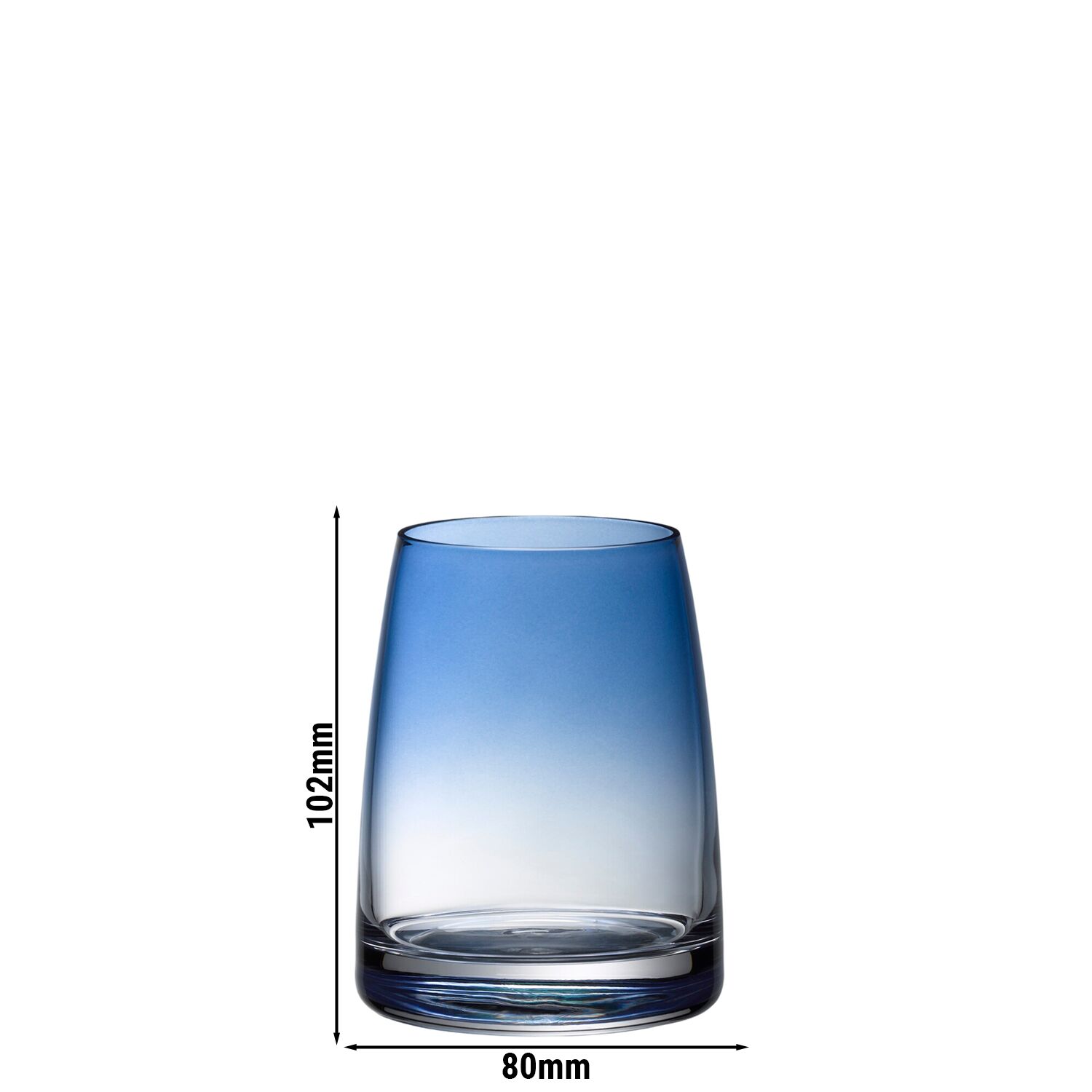 (6 pièces) WMF | DIVINE COLOR – Verre à eau – 325 ml – bleu fumé – non étalonné