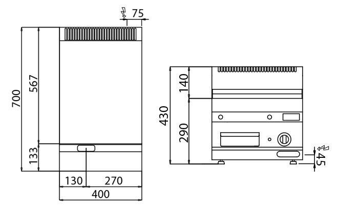 Plaque de cuisson électrique - 3,6 kW - lisse