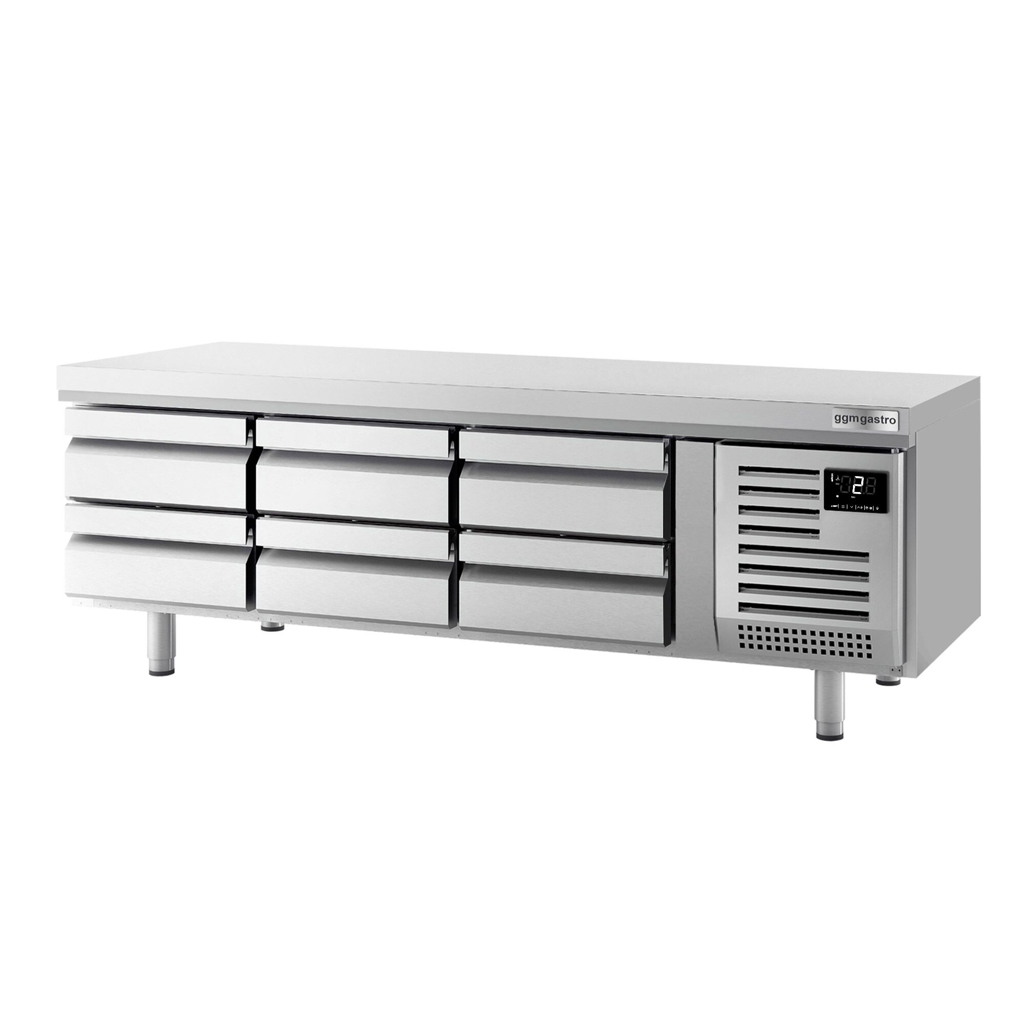 Commercial Refrigerated Counter PREMIUM PLUS - -2 to +8°C - 2000mm - 6 Drawer - 6x GN 1/1