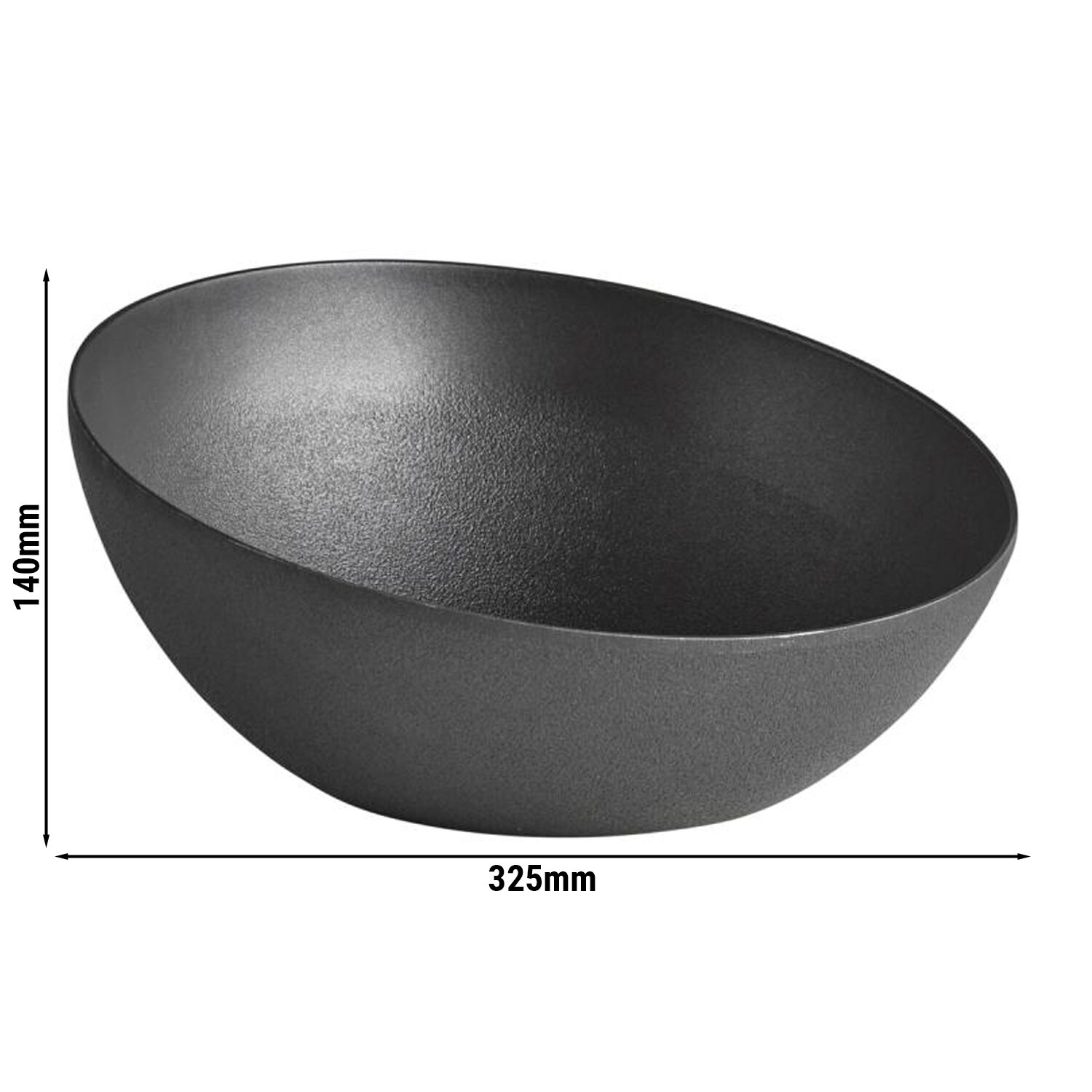 (6 pcs) Coupe - FROSTFIRE - Aluminium - 3L - Ø 325mm - Profondeur : 140mm - Noir