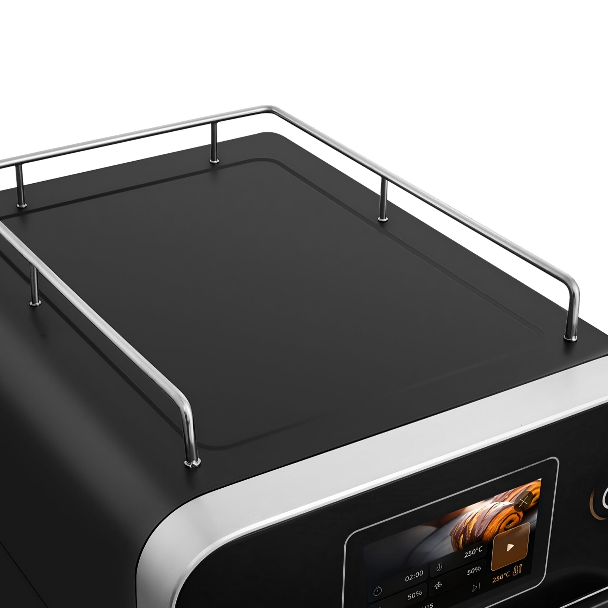 Speedofen - 3,5 kW - Schwarz - mit Heißluft & Mikrowellenfunktion - 18 Liter - 7-Zoll-Touchscreen